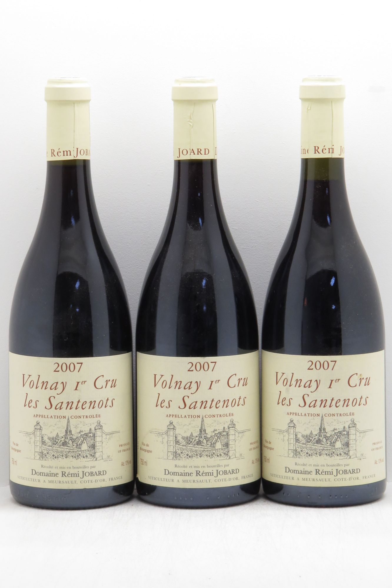 Volnay 1er Cru Rémi Jobard (sans prix de réserve - no reserve) 2007 - Posten von 3 Flaschen - 0