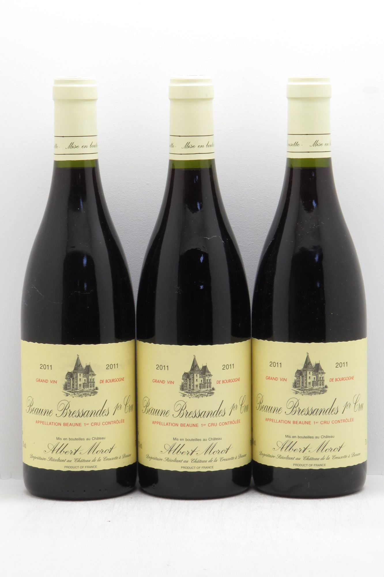Beaune 1er Cru Albert Morot (sans prix de réserve - no reserve) 2011 - Posten von 3 Flaschen - 0