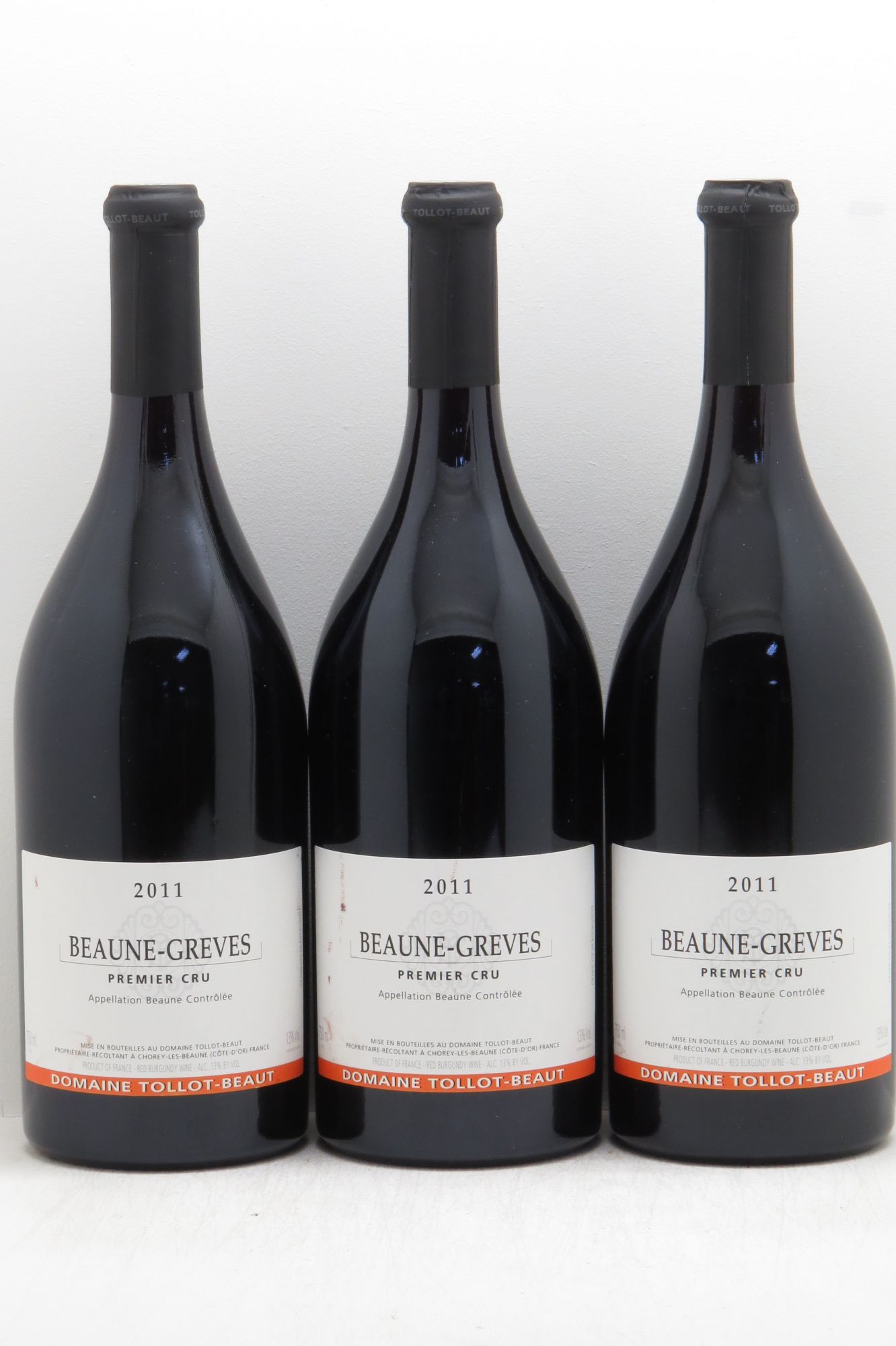 Beaune 1er Cru Albert Morot (sans prix de réserve - no reserve) 2011 - Posten von 3 Flaschen - 0