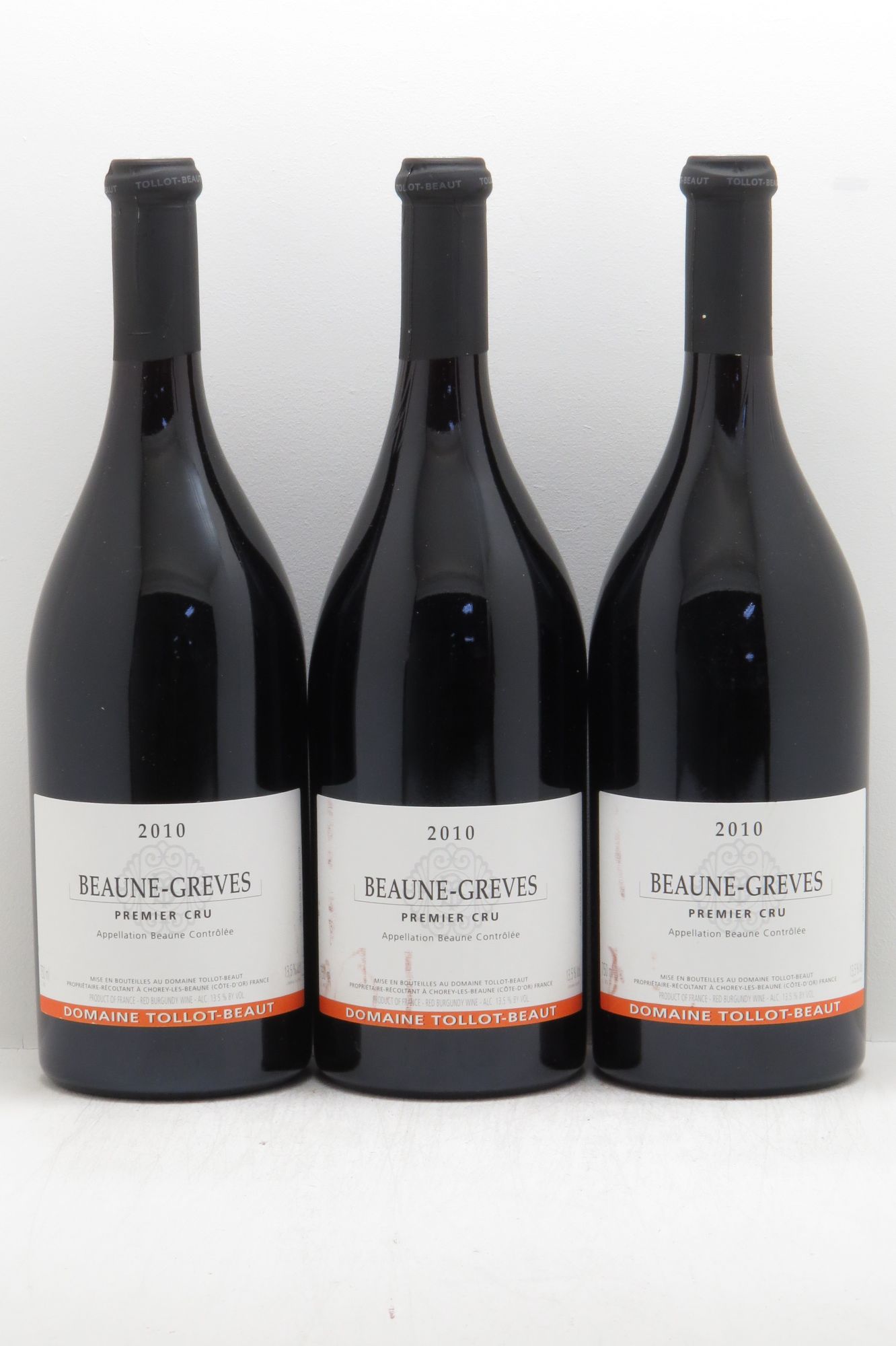 Beaune 1er Cru (sans prix de réserve - no reserve) 2010 - Posten von 3 Flaschen - 0