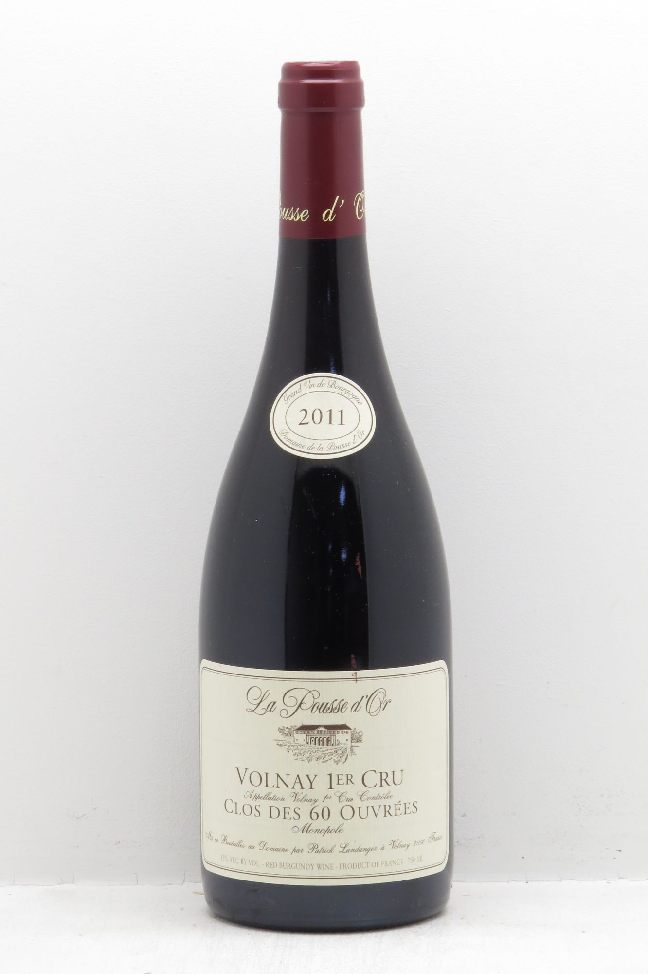 Volnay 1er Cru Clos des 60 ouvrées La Pousse d'Or (Domaine de) null 2011 - Lot of 1 bottle - 0