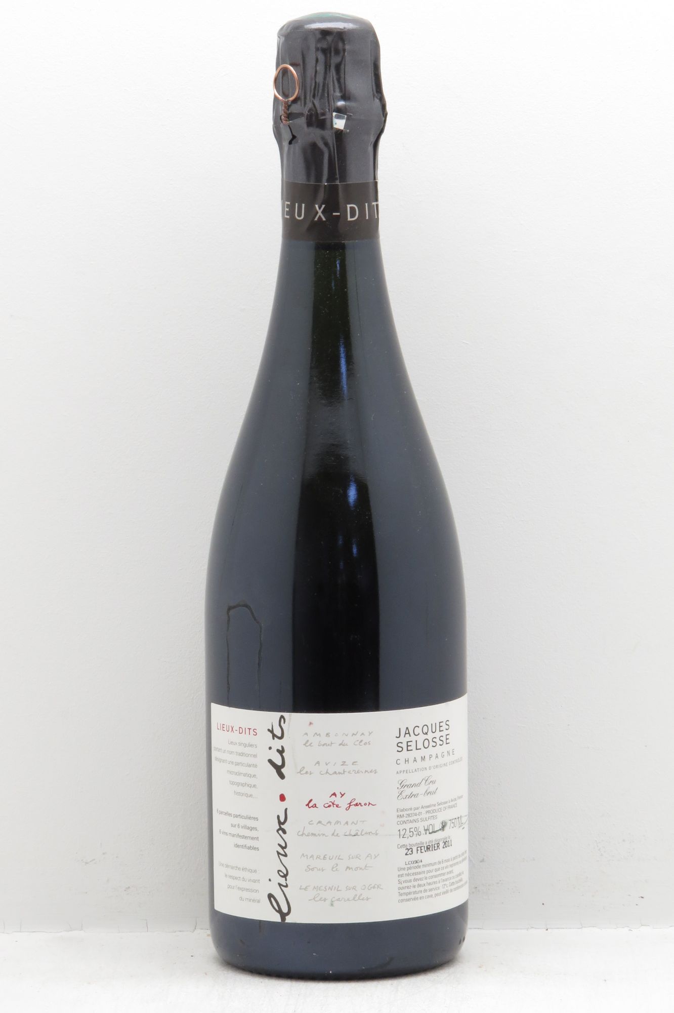 Champagne Selosse Ay La Cote Faron Grand Cru - Lot of 1 bottle - 0