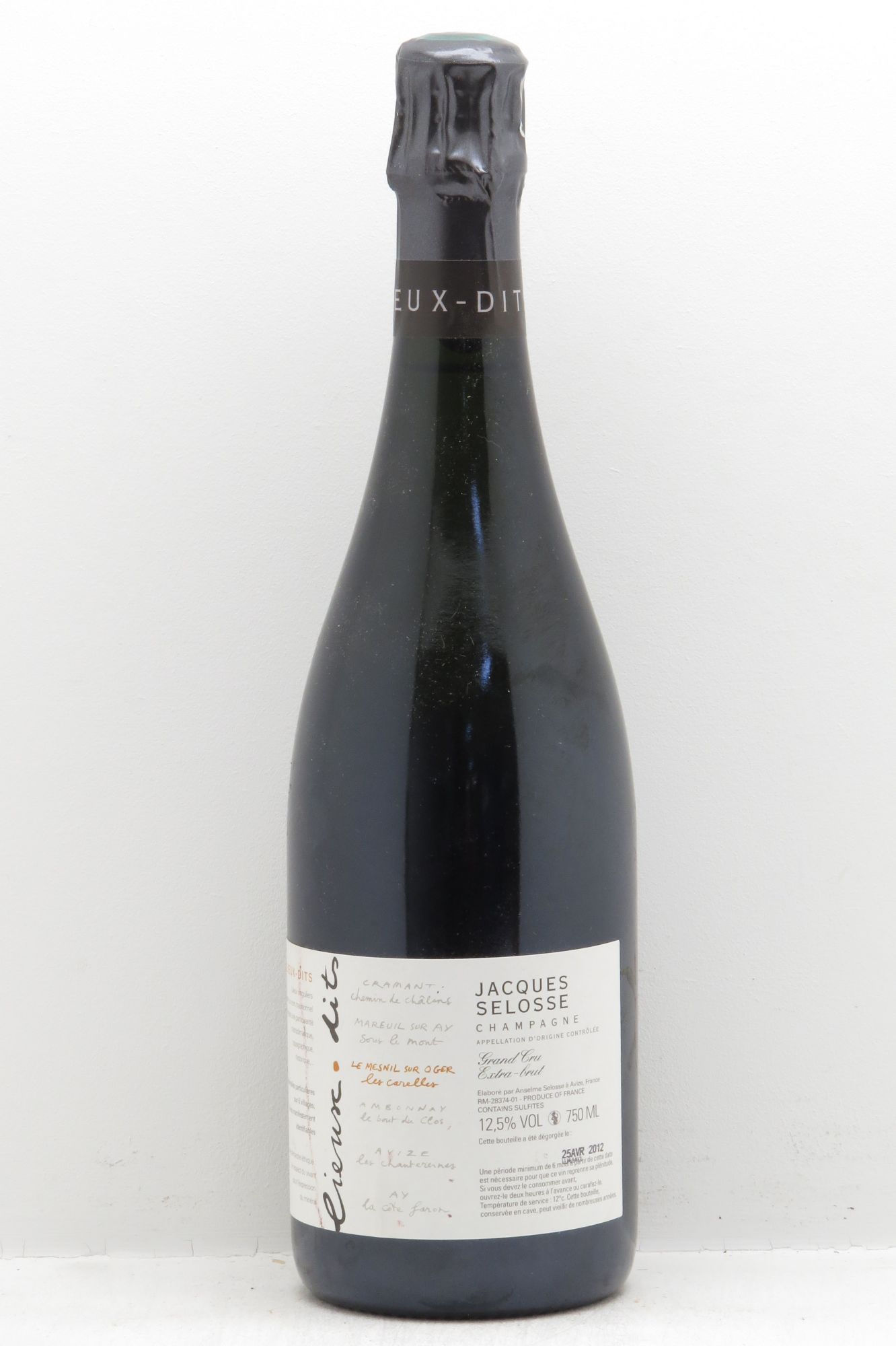 Champagne Selosse Le Mesnil sur Oger Les Carelles - Posten von 1 Flasche - 0
