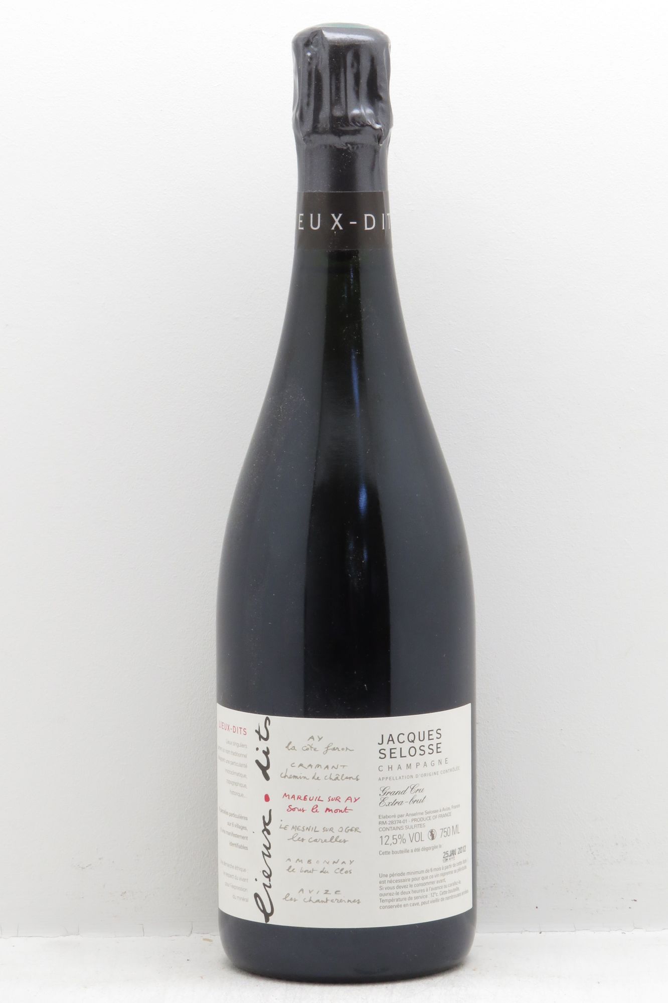 Champagne Selosse Le Mesnil sur Ay Le Mont - Posten von 1 Flasche - 0