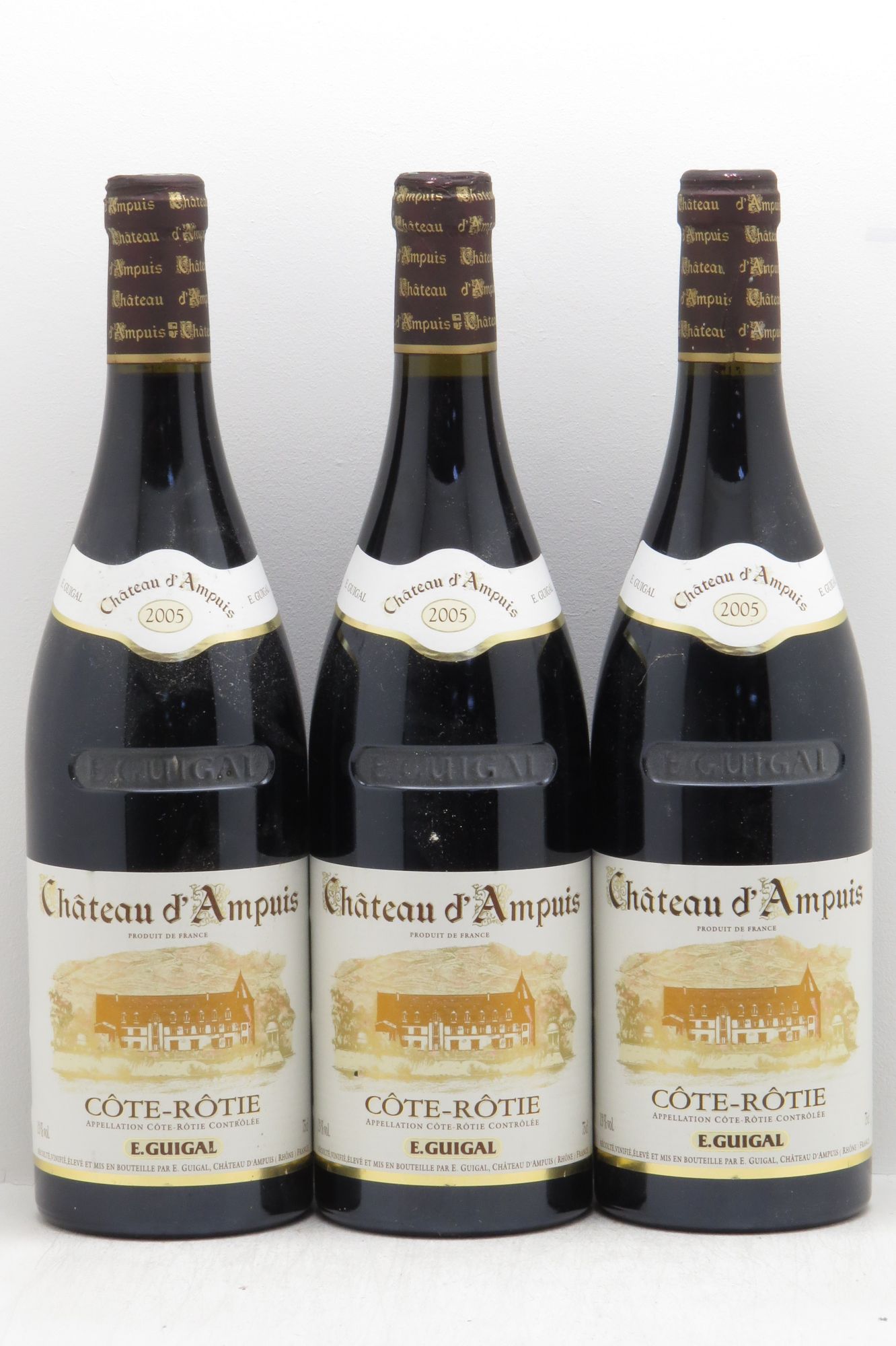 Côte-Rôtie Château d'Ampuis Guigal 2005 - Lot de 3 bouteilles - 0