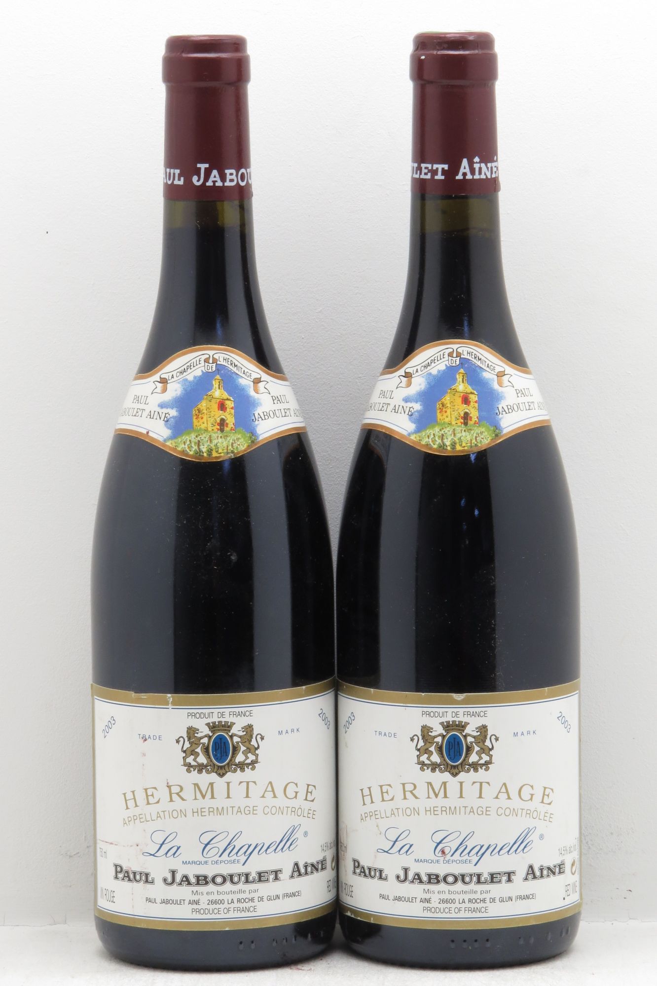 Hermitage La Chapelle Paul Jaboulet Ainé 2003 - Lot de 2 bouteilles - 0