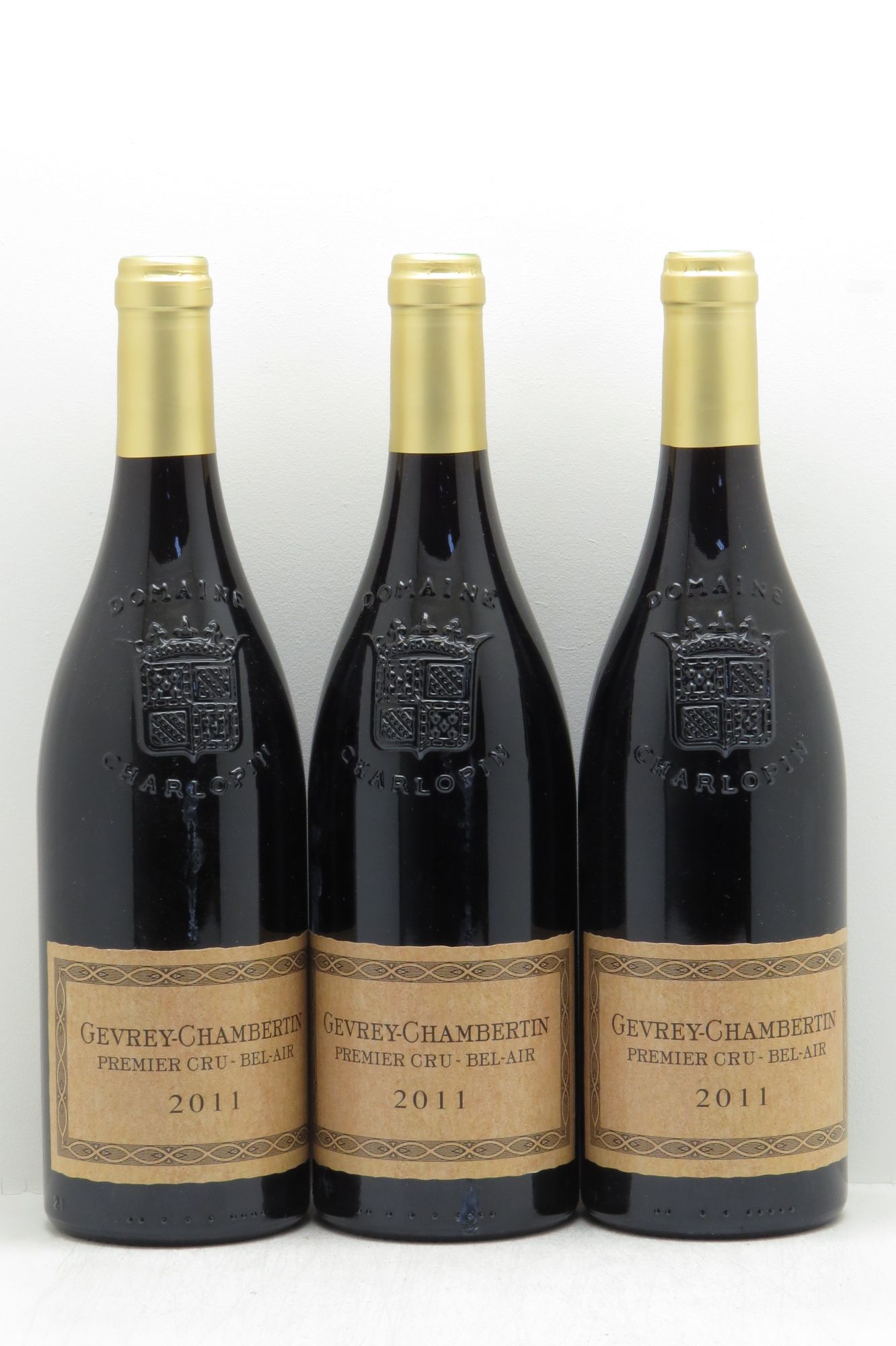 Gevrey-Chambertin 1er Cru P.Charlopin (sans prix de réserve - no reserve) 2011 - Posten von 3 Flaschen - 0