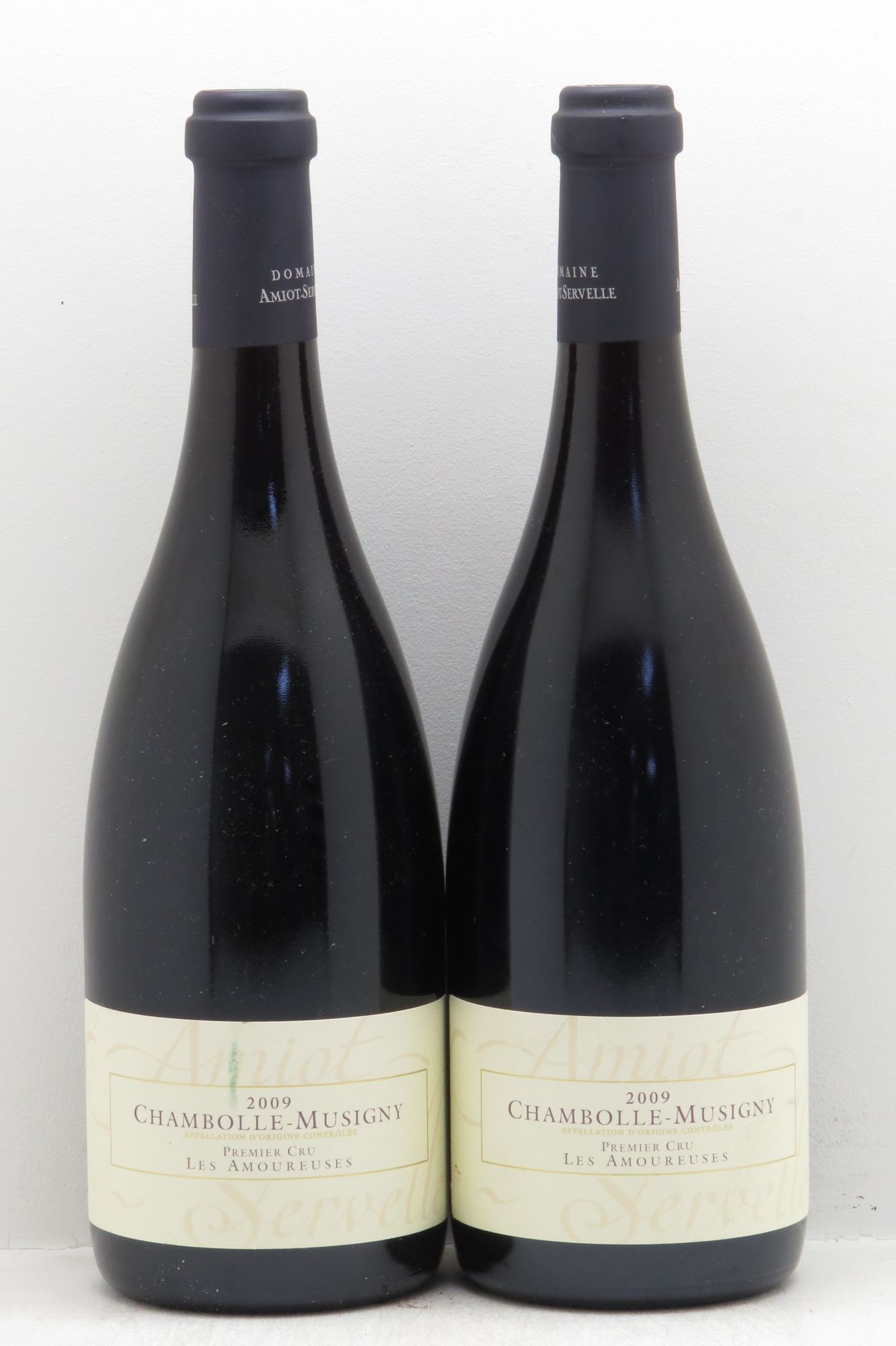 Chambolle-Musigny 1er Cru Les Amoureuses Amiot-Servelle 2009 - Lot de 2 bouteilles - 0