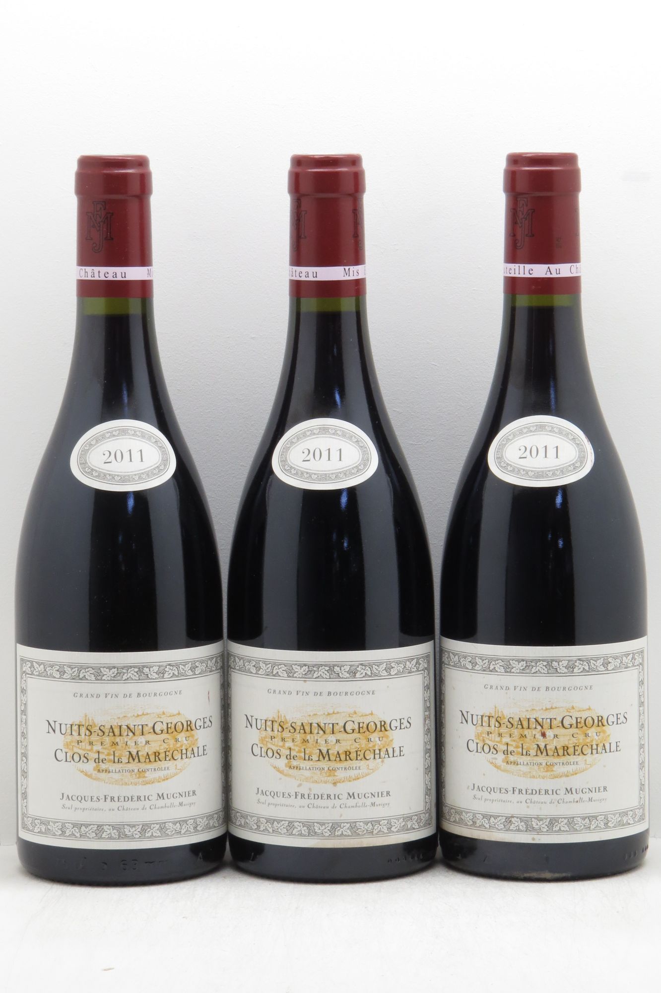Nuits-Saint-Georges 1er Cru Clos de La Maréchale Jacques-Frédéric Mugnier 2011 - Lot de 3 bouteilles - 0
