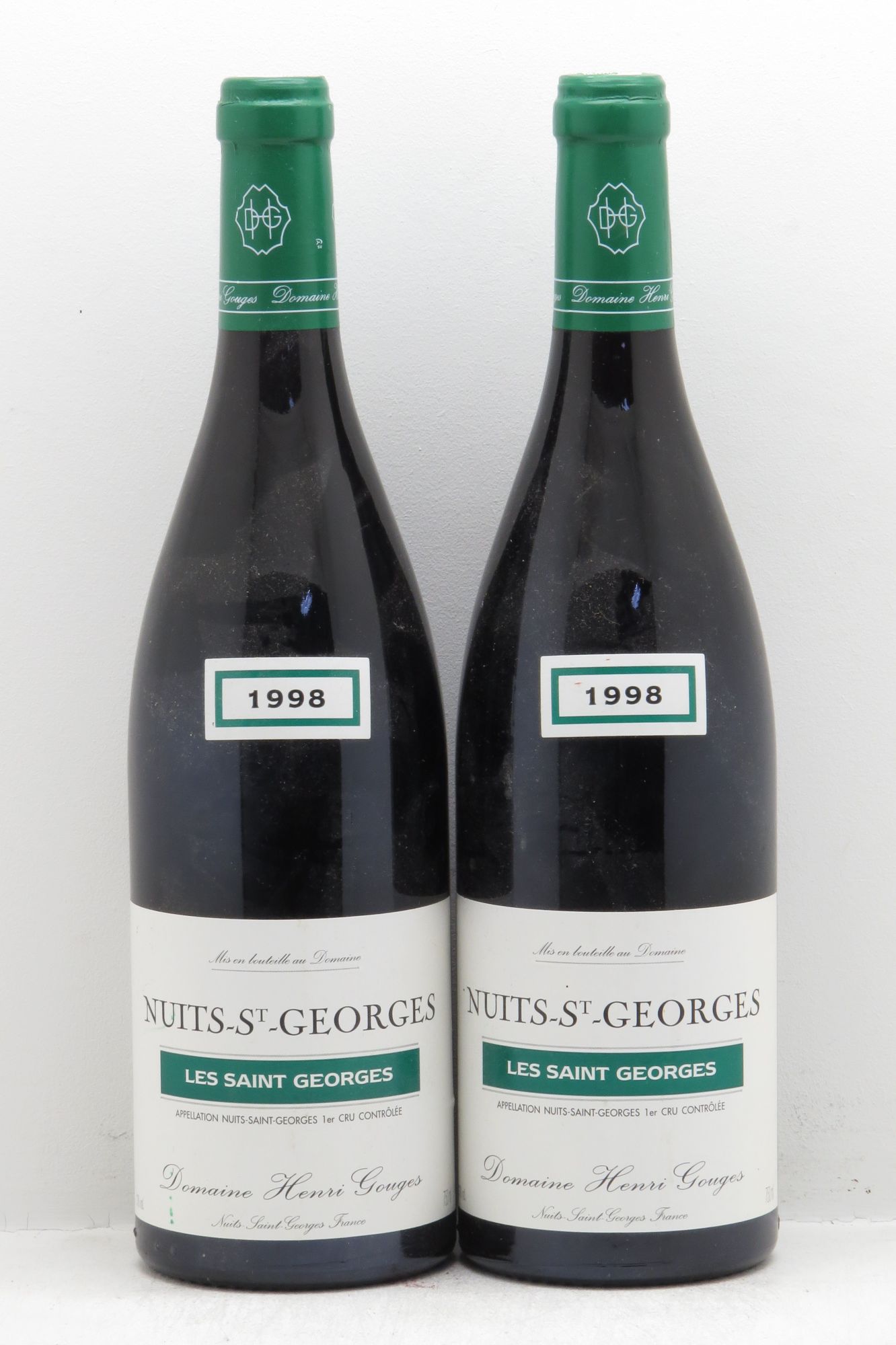 Nuits-Saint-Georges 1er Cru Les Saints Georges Henri Gouges (sans prix de réserve - no reserve) 1998 - Posten von 2 Flaschen - 0