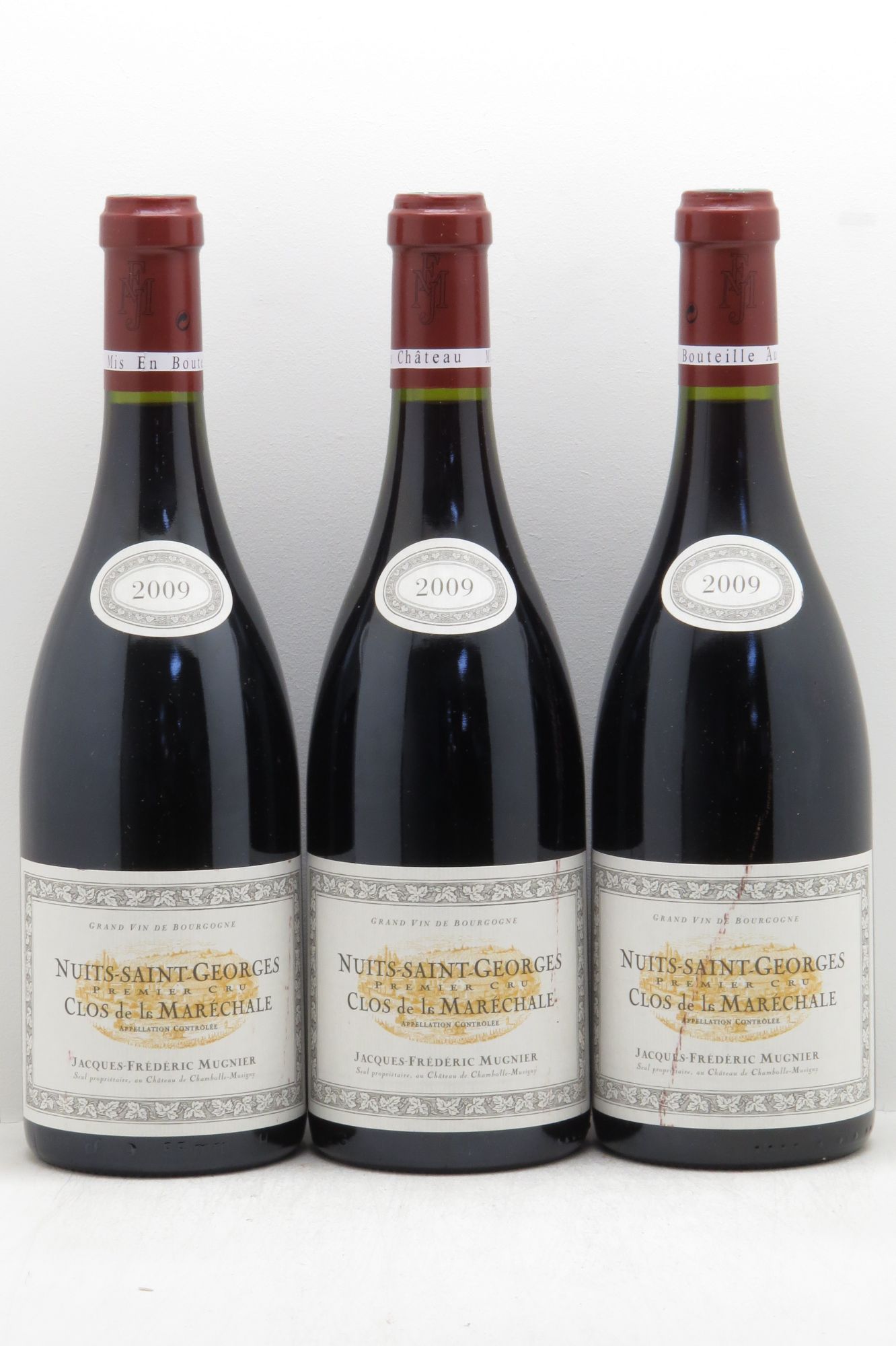 Nuits-Saint-Georges 1er Cru Clos de La Maréchale Jacques-Frédéric Mugnier 2009 - Lot de 3 bouteilles - 0