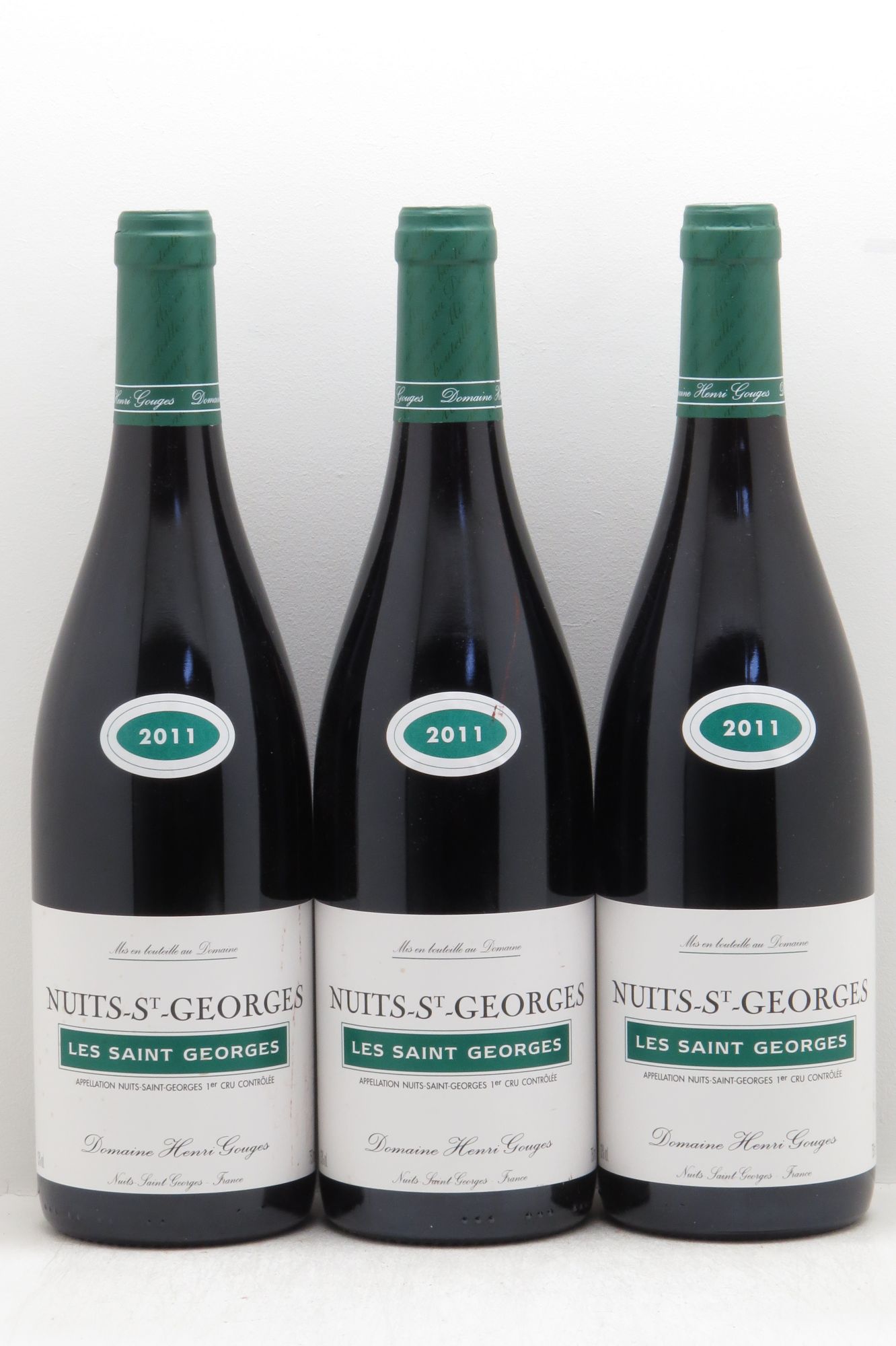 Nuits-Saint-Georges 1er Cru Les Saints Georges Henri Gouges null 2011 - Lot of 3 bottles - 0