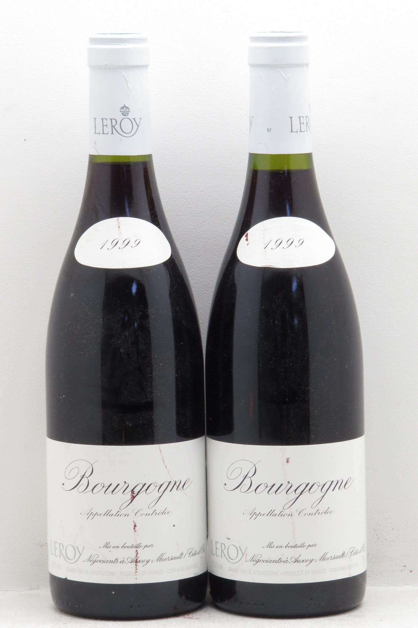 Bourgogne Domaine Leroy (sans prix de réserve - no reserve) 1999 - Posten von 2 Flaschen - 0
