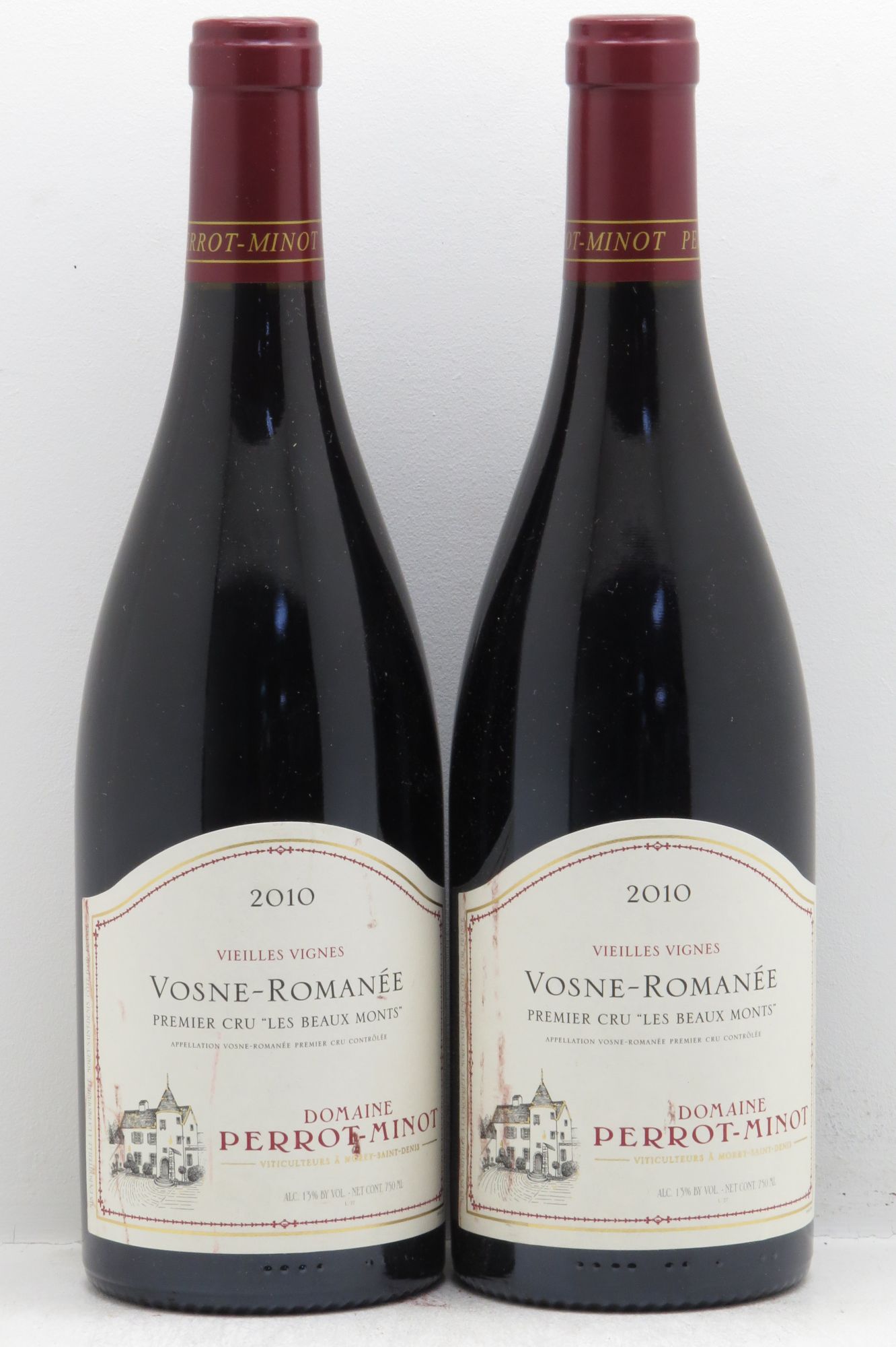Vosne-Romanée 1er Cru Les Beaux-Monts Vieilles Vignes Perrot-Minot 2010 - Lot de 2 bouteilles - 0