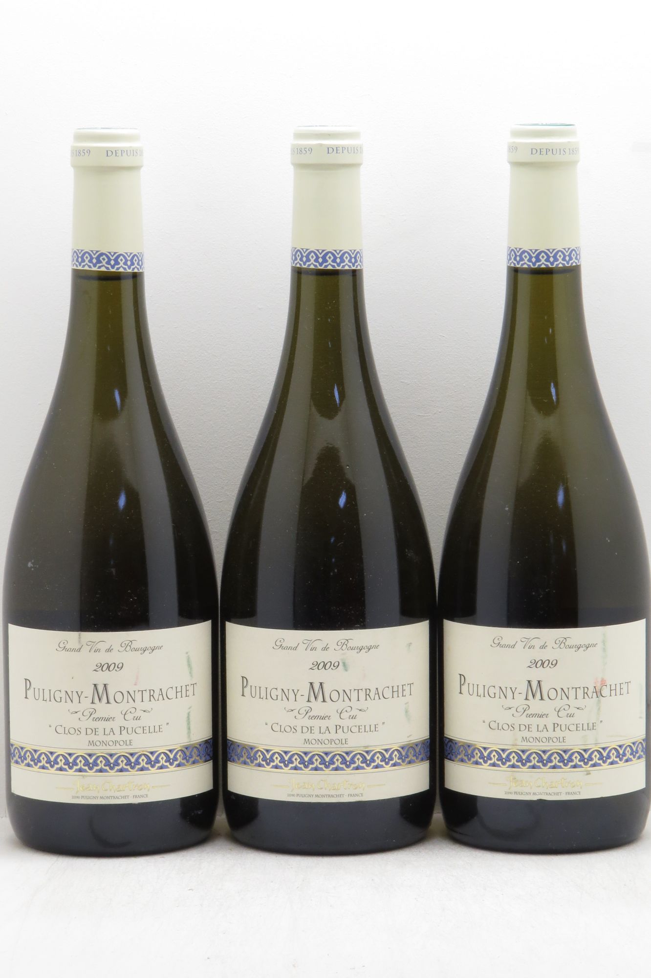 Puligny-Montrachet 1er Cru Clos de la Pucelle Jean Chartron 2009 - Posten von 3 Flaschen - 0
