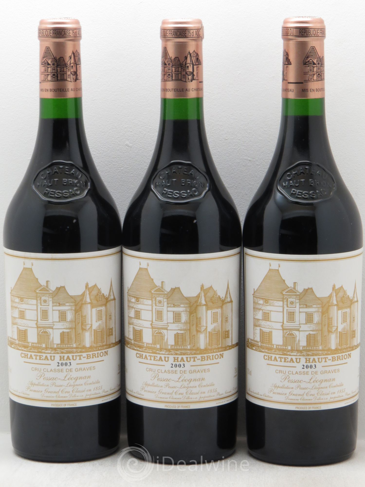 Château Haut Brion 1er Grand Cru Classé 2003 - Lot de 6 bouteilles - 2