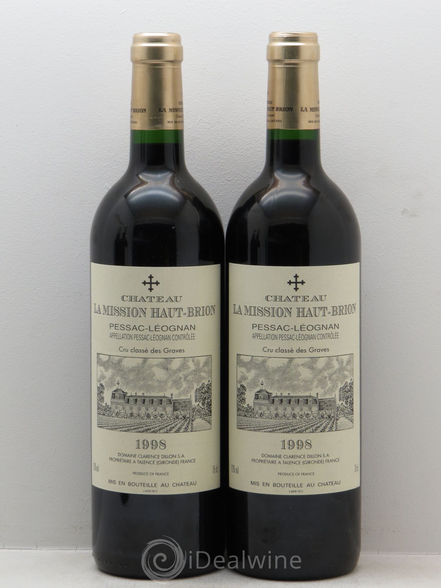 Château la Mission Haut-Brion Cru Classé de Graves 1998 - Lot de 12 bouteilles - 5