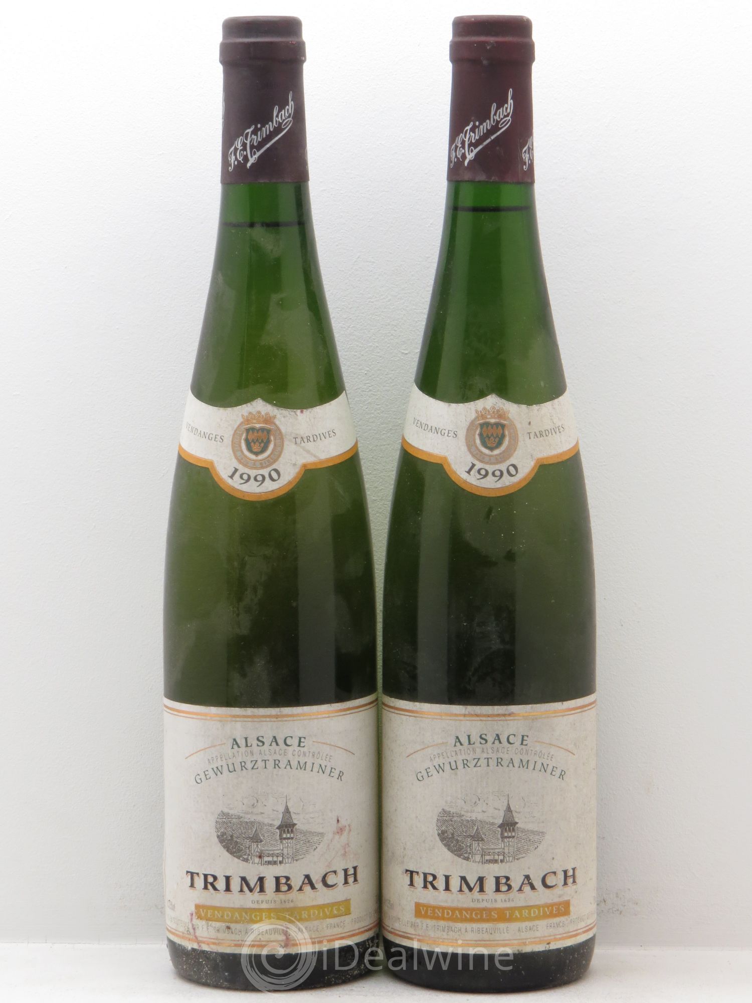 Alsace Gewurztraminer Vendanges Tardives Trimbach (Domaine) (sans prix de réserve - no reserve) 1990 - Lotto di 2 bottiglie - 0