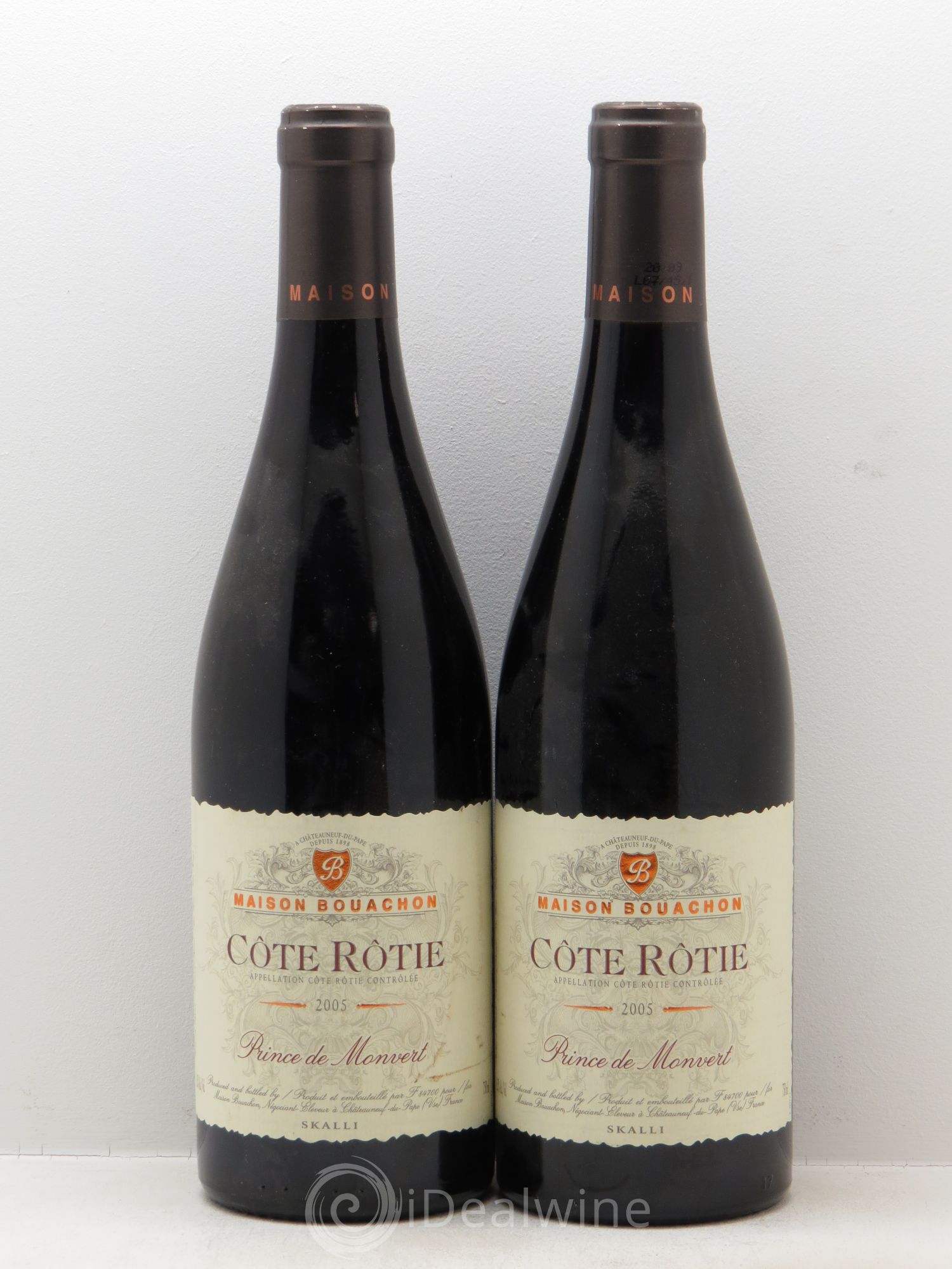 Côte-Rôtie Domaine Bouachon Prince de Monvert (sans prix de réserve - no reserve) 2005 - Posten von 2 Flaschen - 0