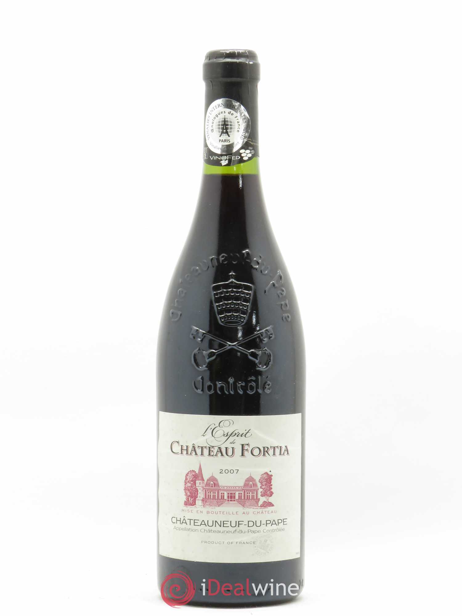 Châteauneuf-du-Pape L'Esprit de Château Fortia (sans prix de réserve) 2007 - Posten von 1 Flasche - 0