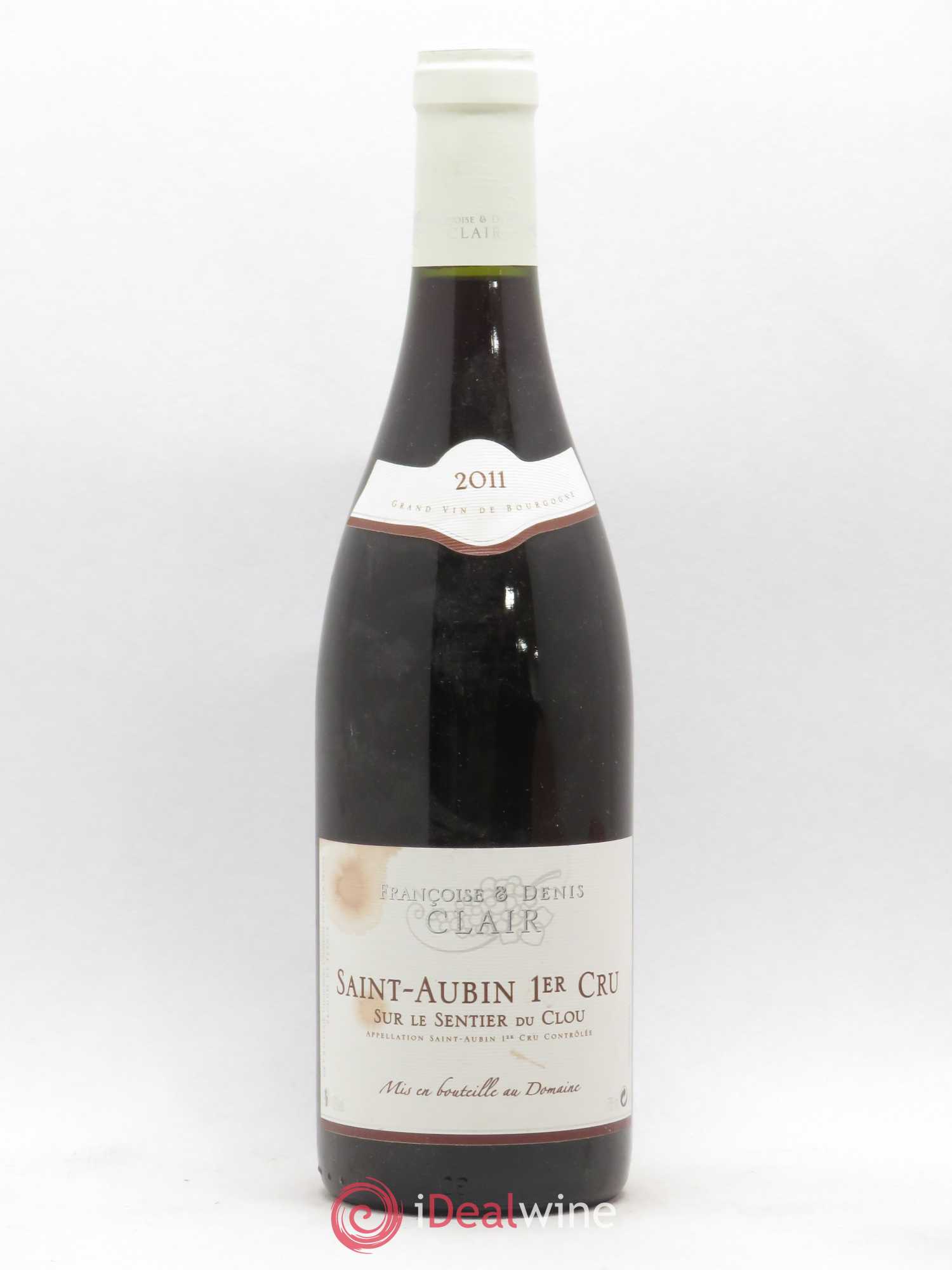 Saint-Aubin 1er Cru Sur Le Sentier du Clou Françoise et Denis Clair (sans prix de réserve) 2011 - Posten von 1 Flasche - 0