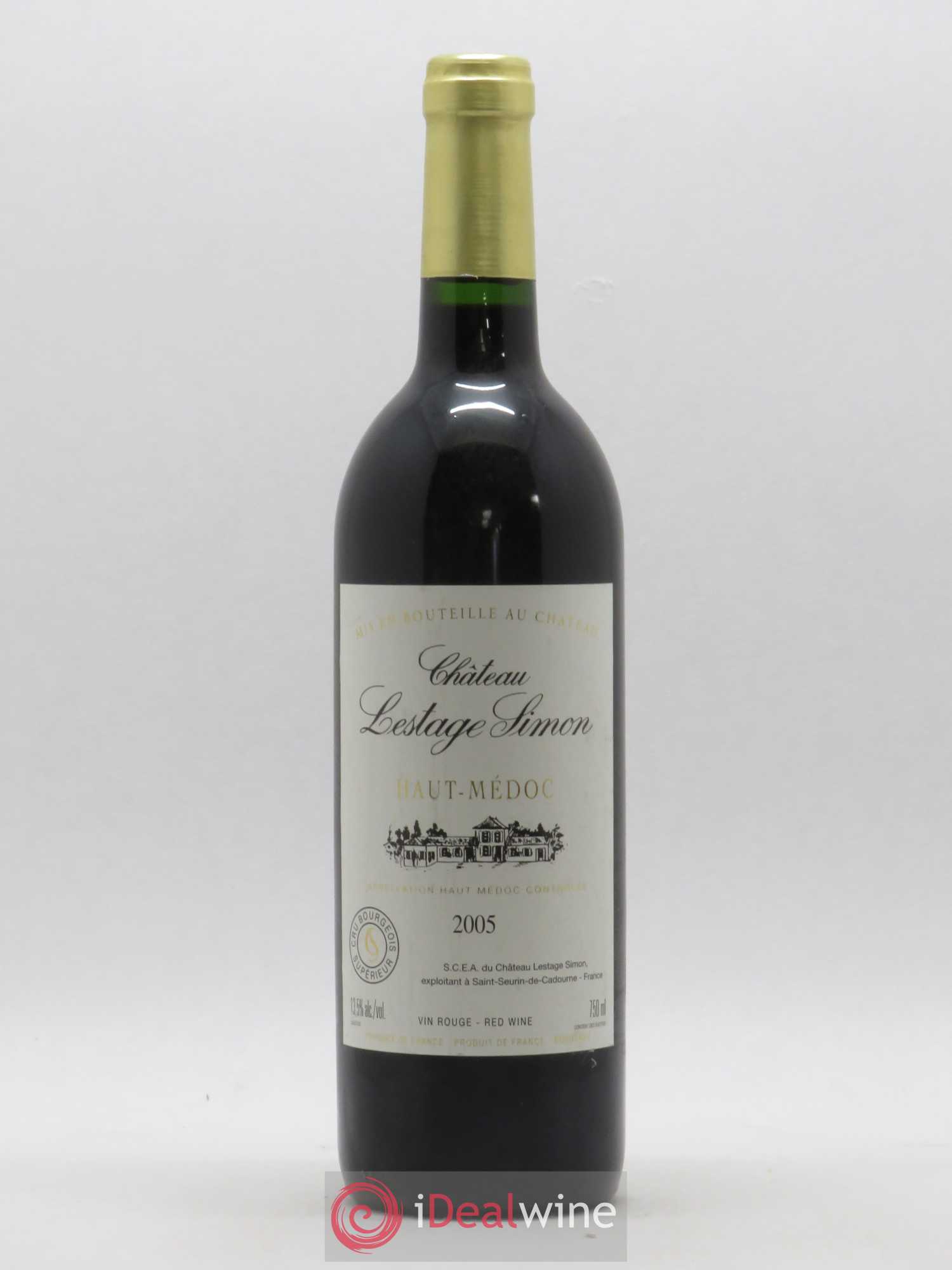 Château Lestage Simon Cru Bourgeois 2005 - Lot de 1 bouteille - 0