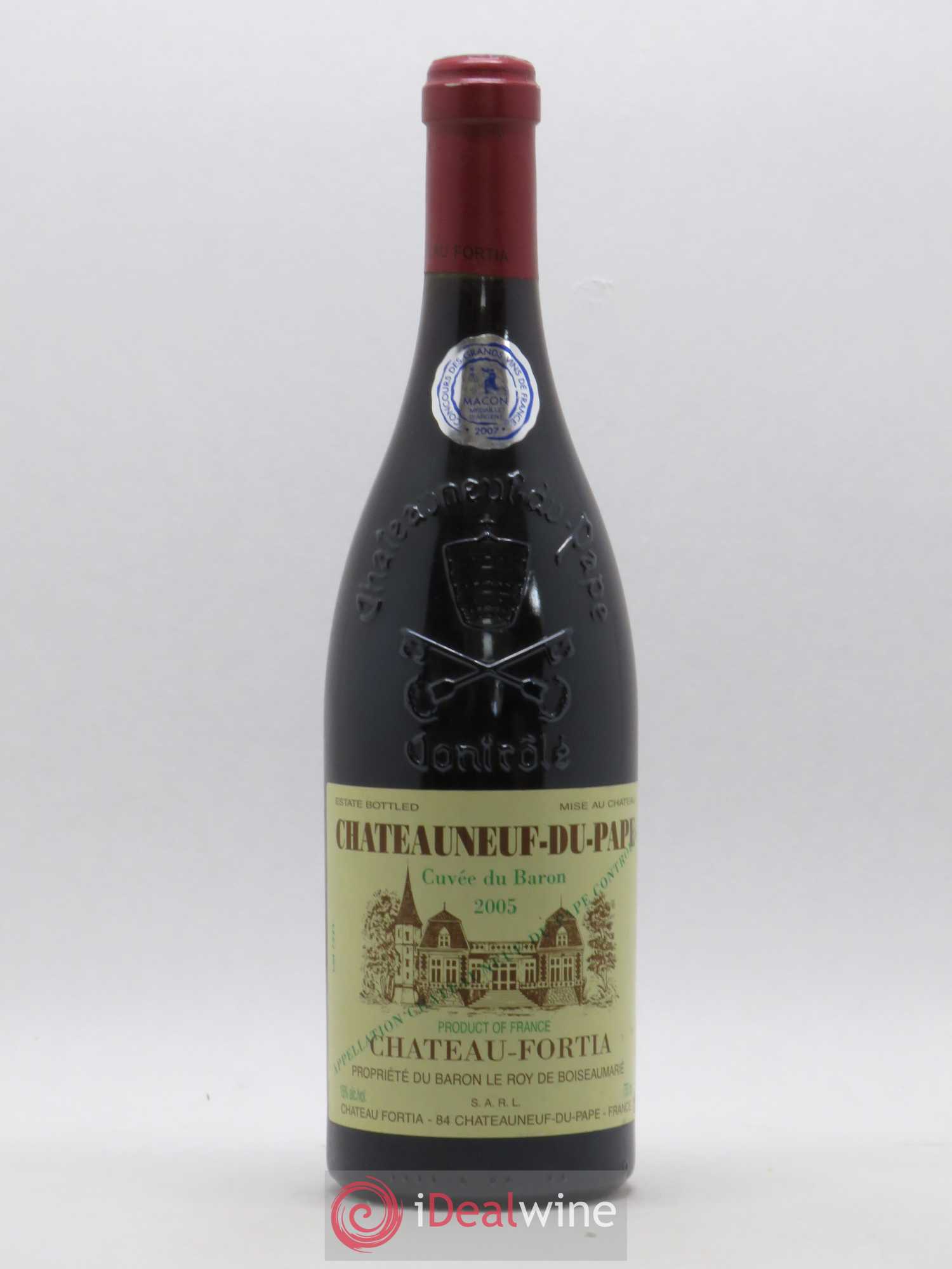Châteauneuf-du-Pape Cuvée du Baron Château Fortia 2005 - Lot de 1 bouteille - 0
