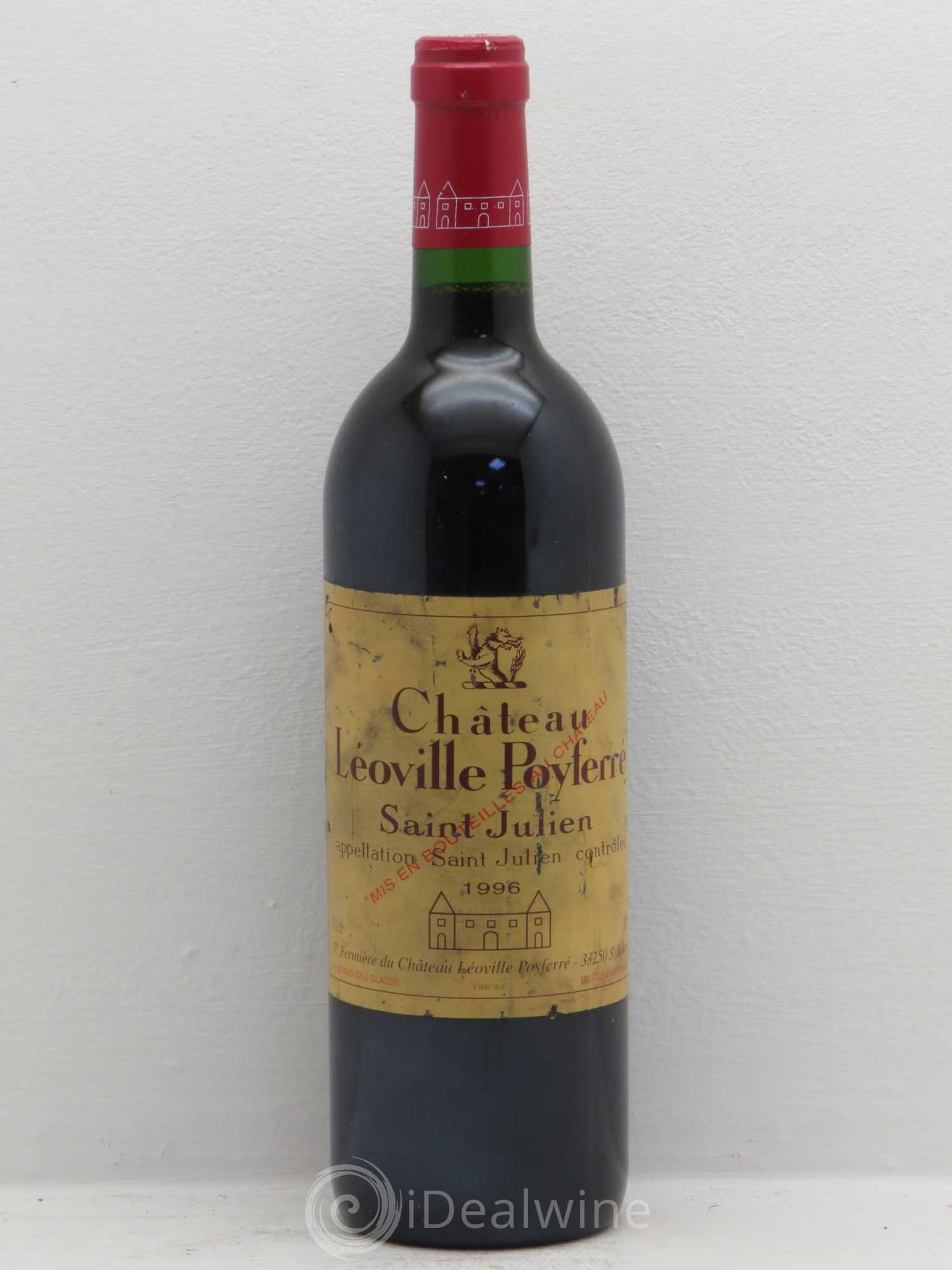 Château Léoville Poyferré 2ème Grand Cru Classé 1996 - Lot de 1 bouteille - 0