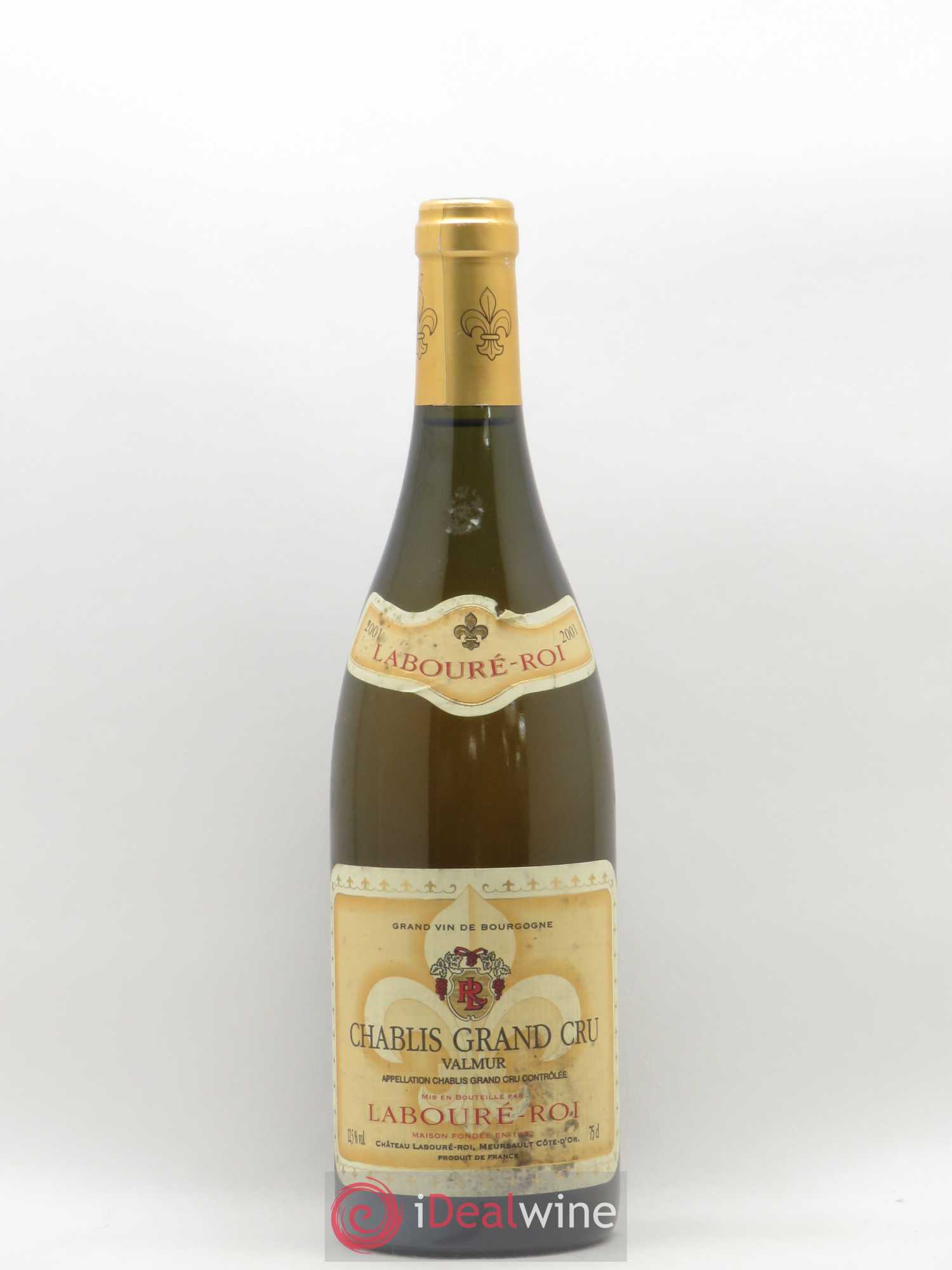 Chablis Grand Cru Valmur Laboure Roi (sans prix de réserve) 2001 - Posten von 1 Flasche - 0