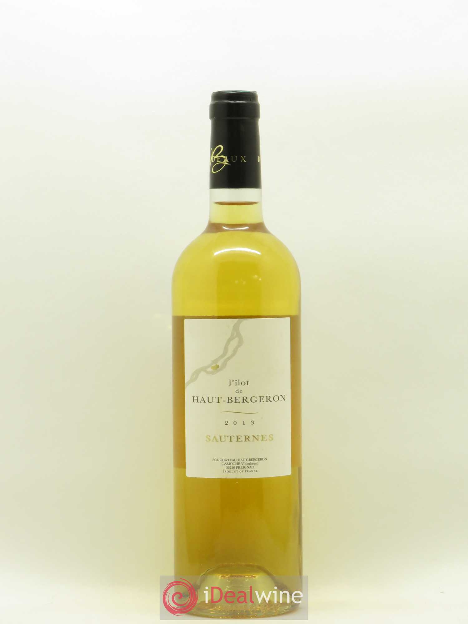 Sauternes L'Ilot de Haut Bergeron 2013 - Lotto di 1 bottiglia - 0