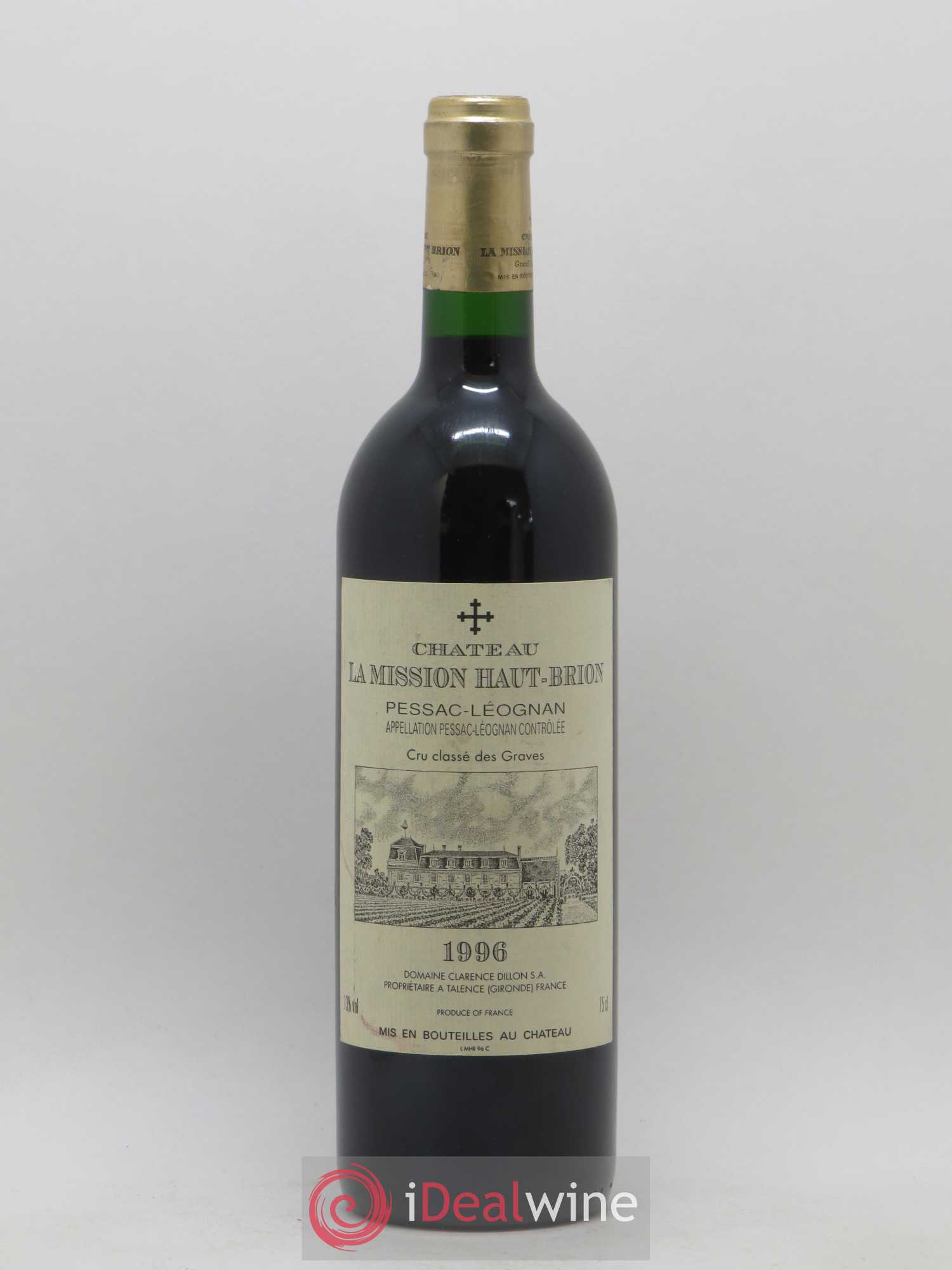 Château la Mission Haut-Brion Cru Classé de Graves 1996 - Lot de 1 bouteille - 0