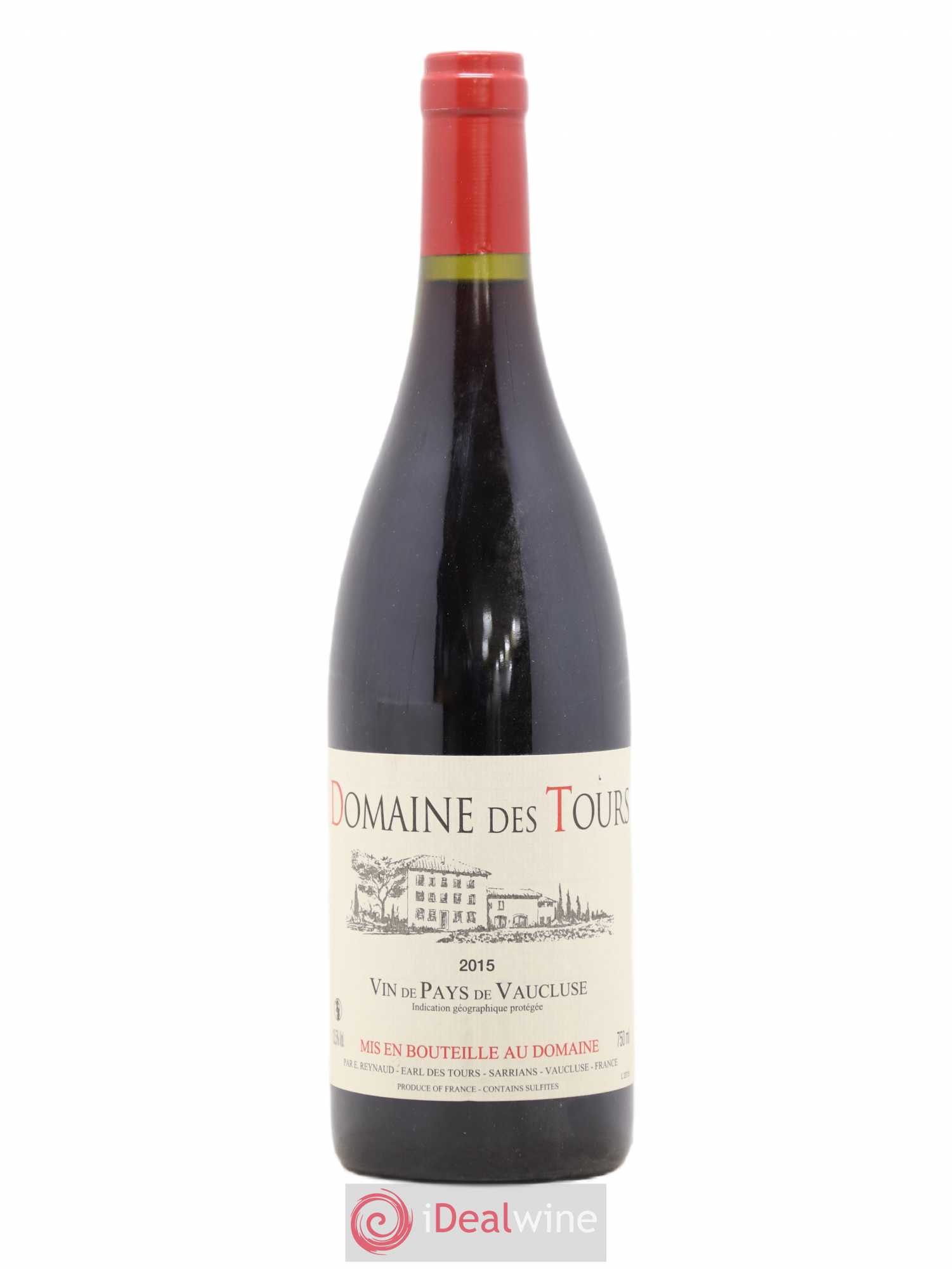 Vaucluse (Vin de Pays de Vaucluse) Domaine des Tours Emmanuel Reynaud 2015 - Lot de 1 bouteille - 0