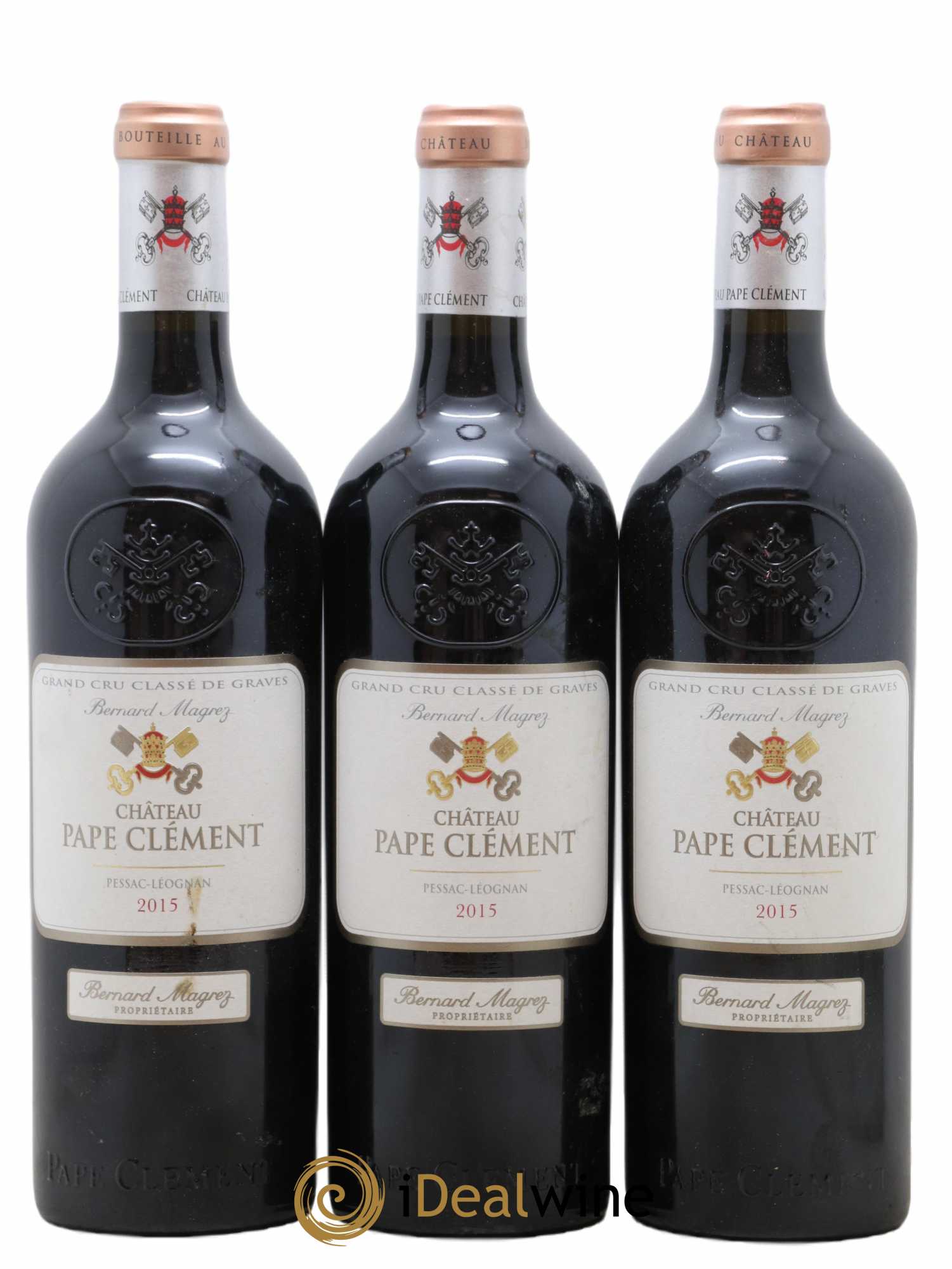 Château Pape Clément Cru Classé de Graves 2015 - Lot de 3 bouteilles - 0