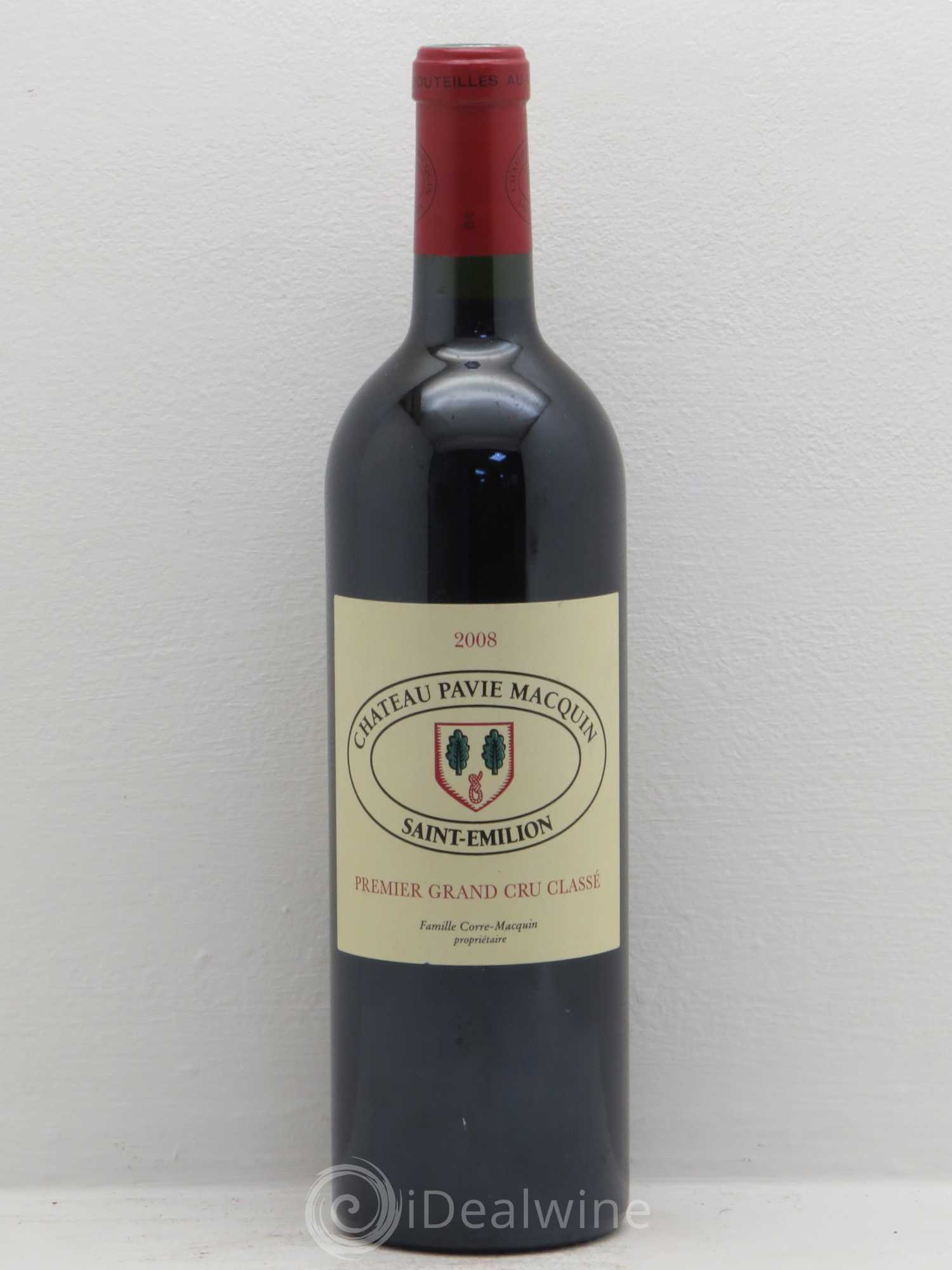 Château Pavie Macquin 1er Grand Cru Classé B 2008 - Lot de 1 bouteille - 0