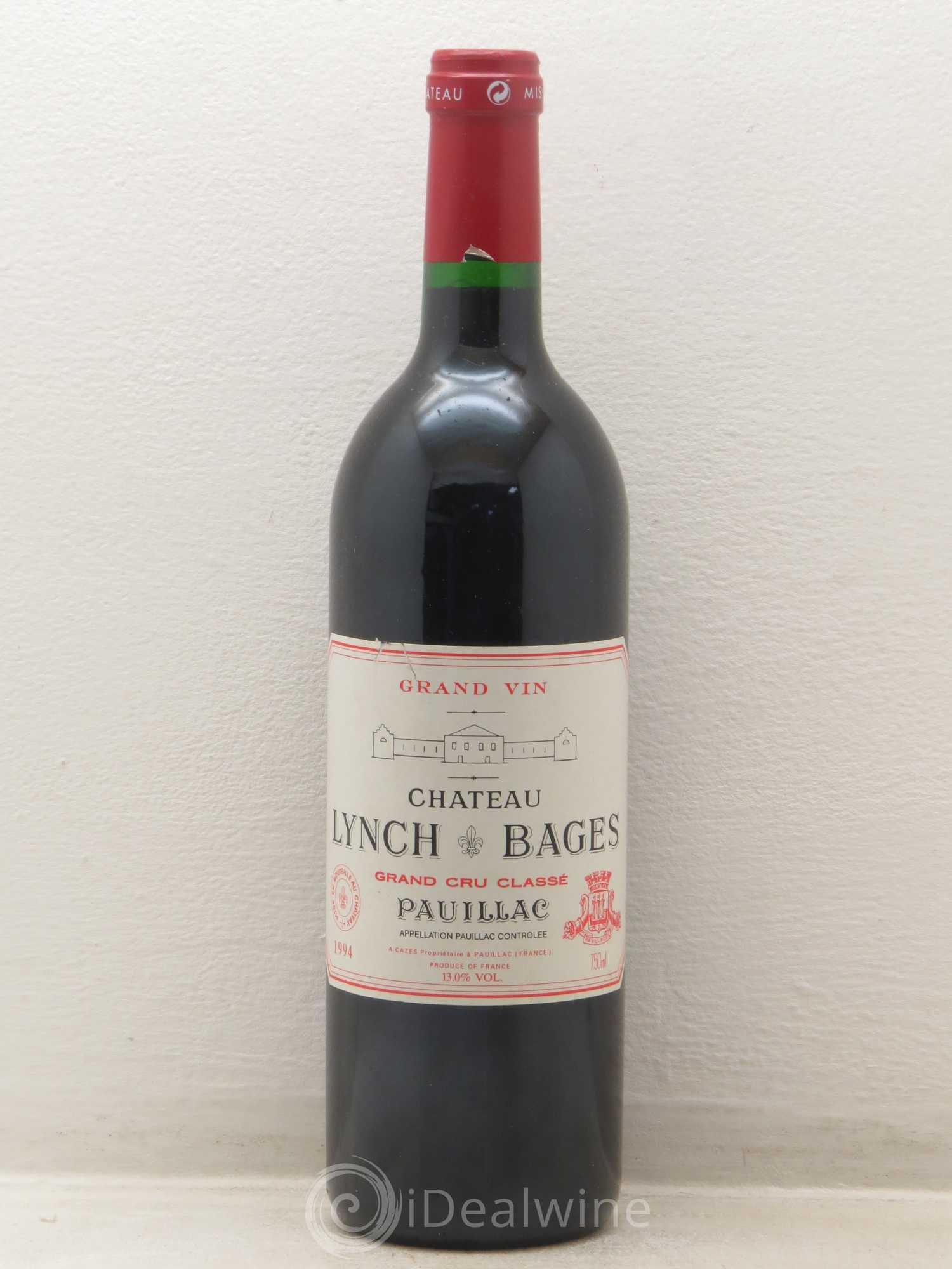 Château Lynch Bages 5ème Grand Cru Classé 1994 - Lot de 1 bouteille - 0