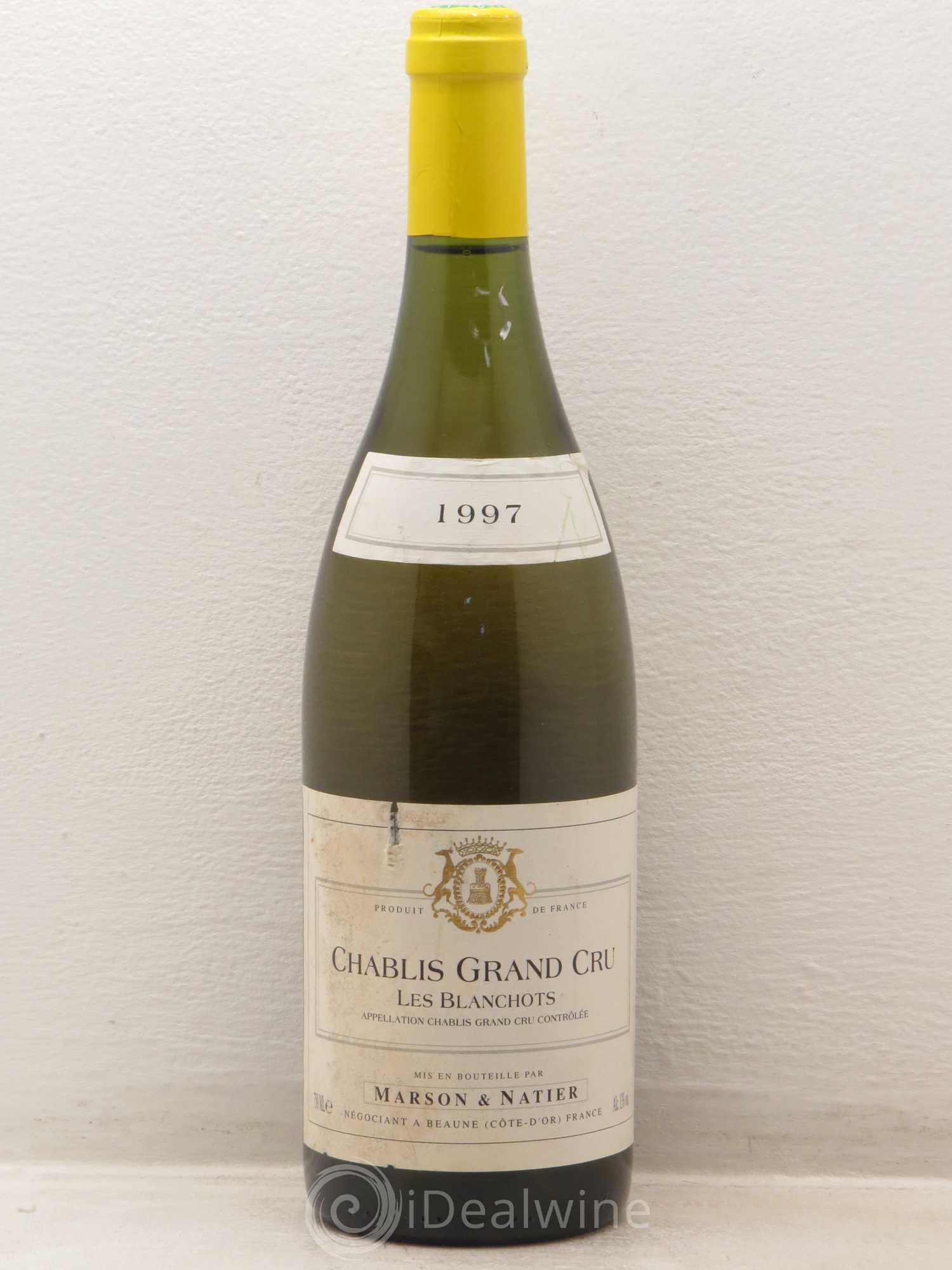 Chablis Grand Cru Les Blanchots Marson Et Natier (sans prix de réserve) 1997 - Posten von 1 Flasche - 0
