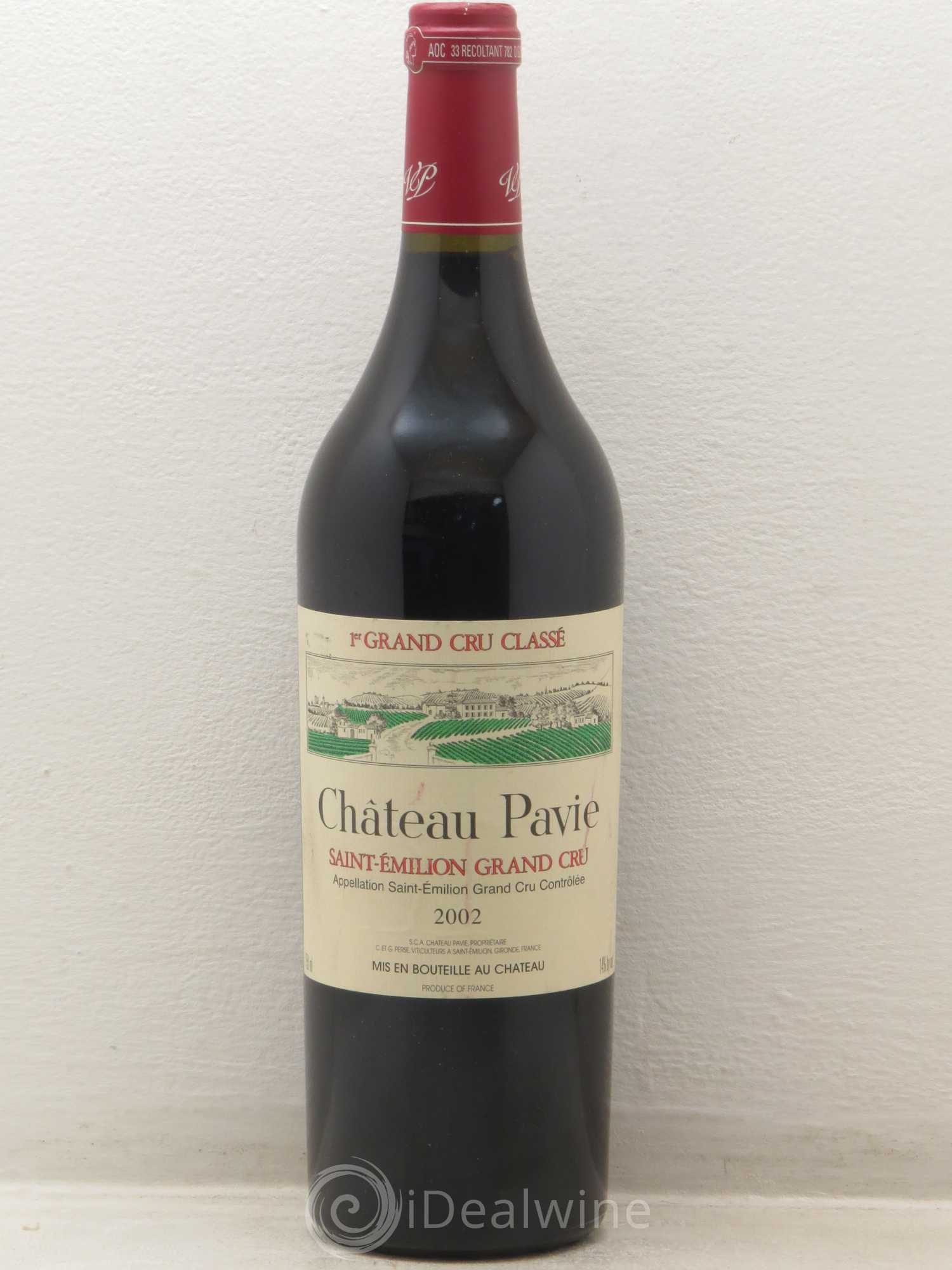 Château Pavie 1er Grand Cru Classé A 2002 - Lot de 1 bouteille - 0