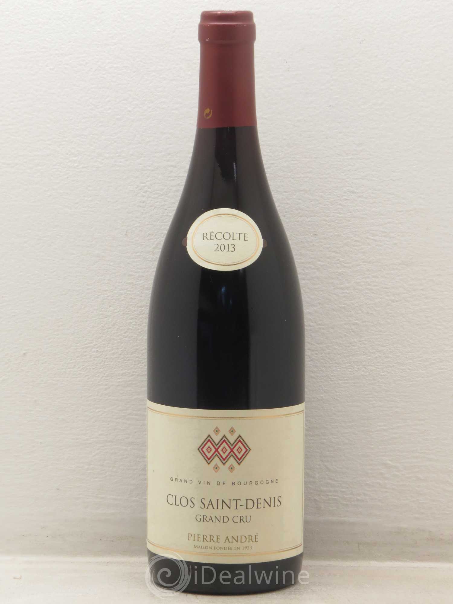 Clos Saint-Denis Grand Cru Pierre Andre 2013 - Lot de 1 bouteille - 0