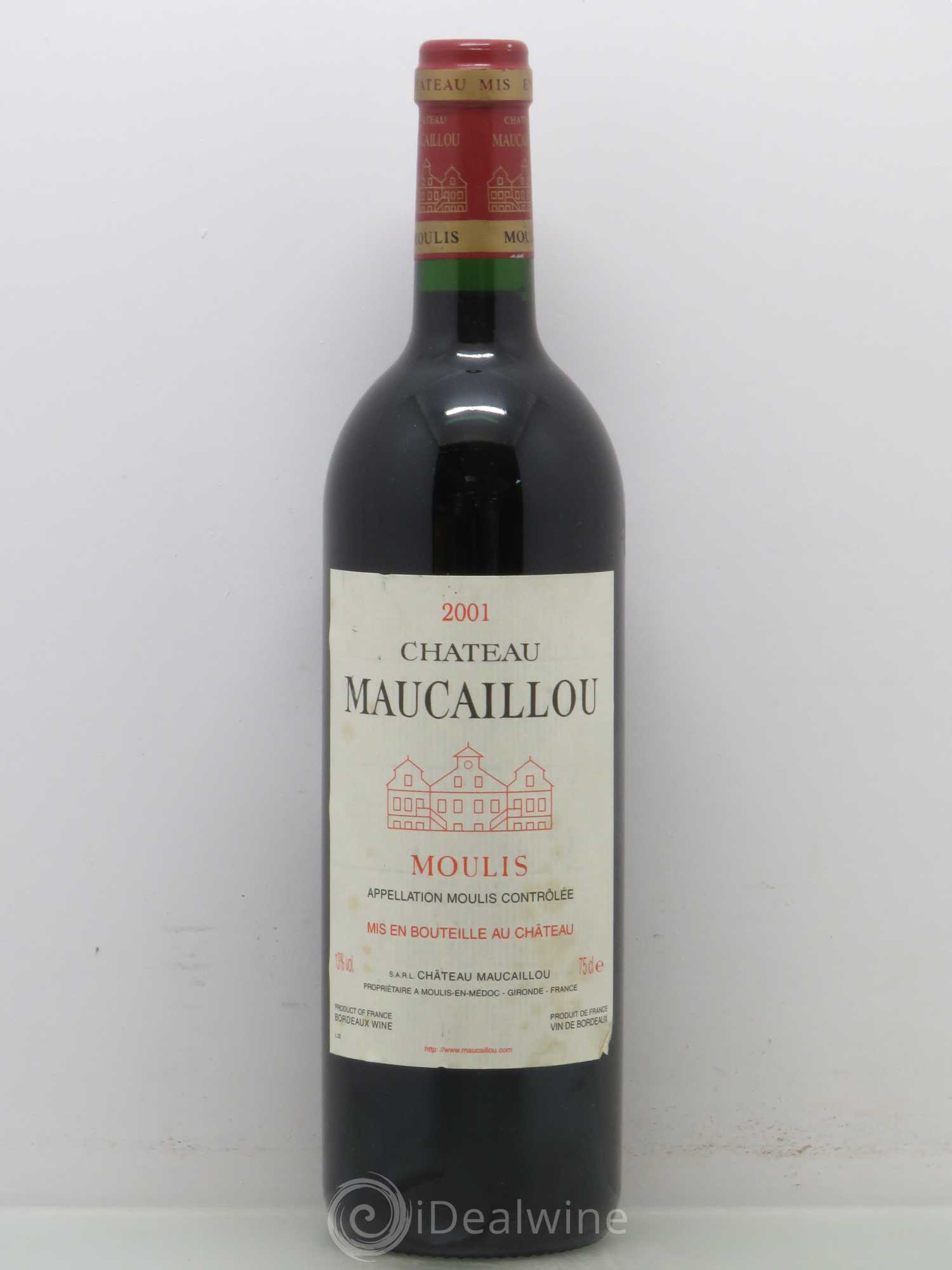 Château Maucaillou 2001 - Lot de 1 bouteille - 0