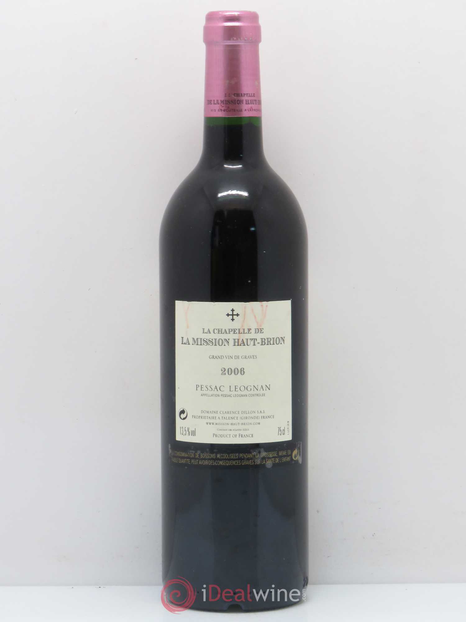 La Chapelle de La Mission Haut-Brion Second Vin 2006 - Lot de 1 bouteille - 1