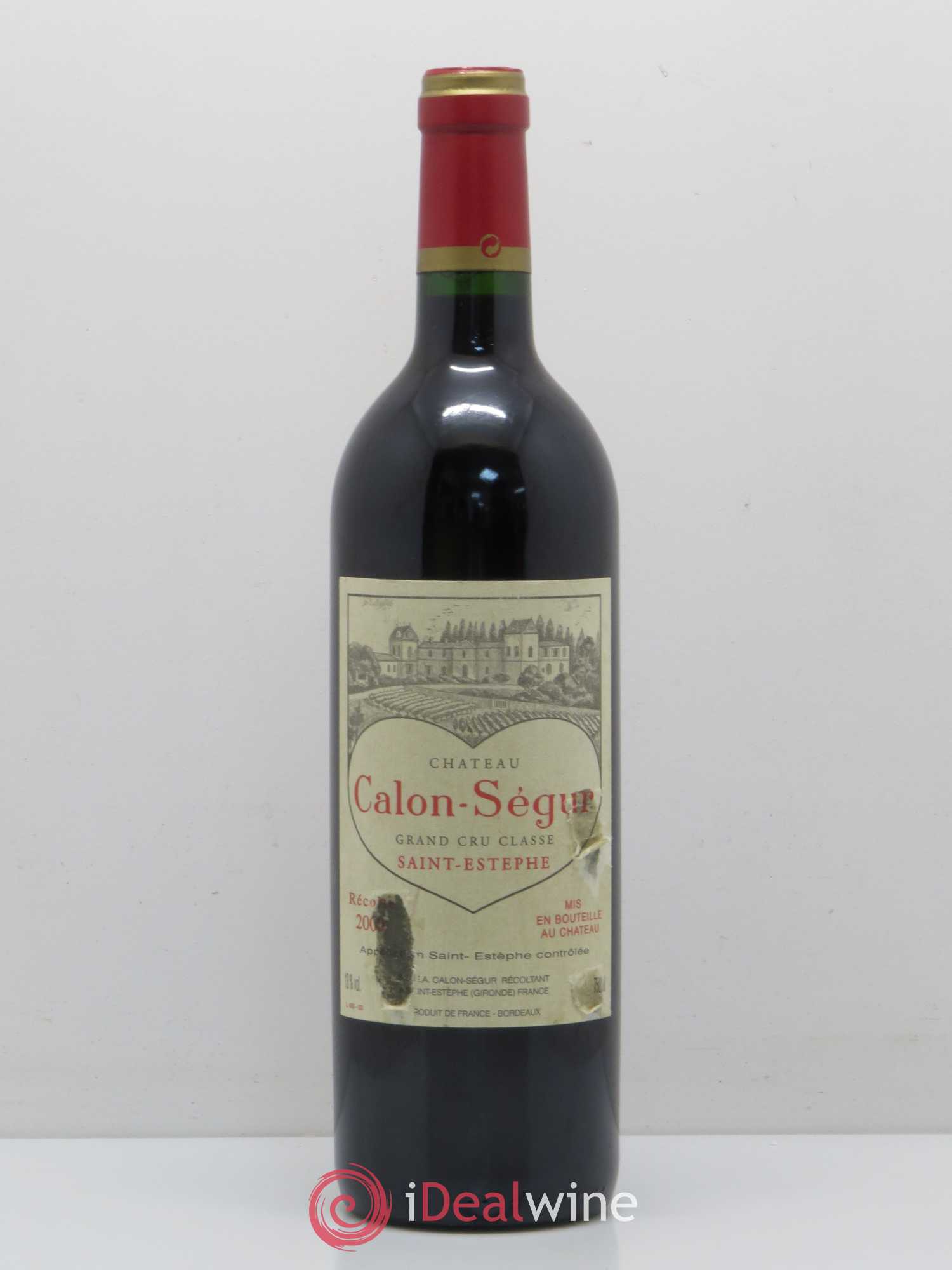Château Calon Ségur 3ème Grand Cru Classé 2000 - Lot de 1 bouteille - 0