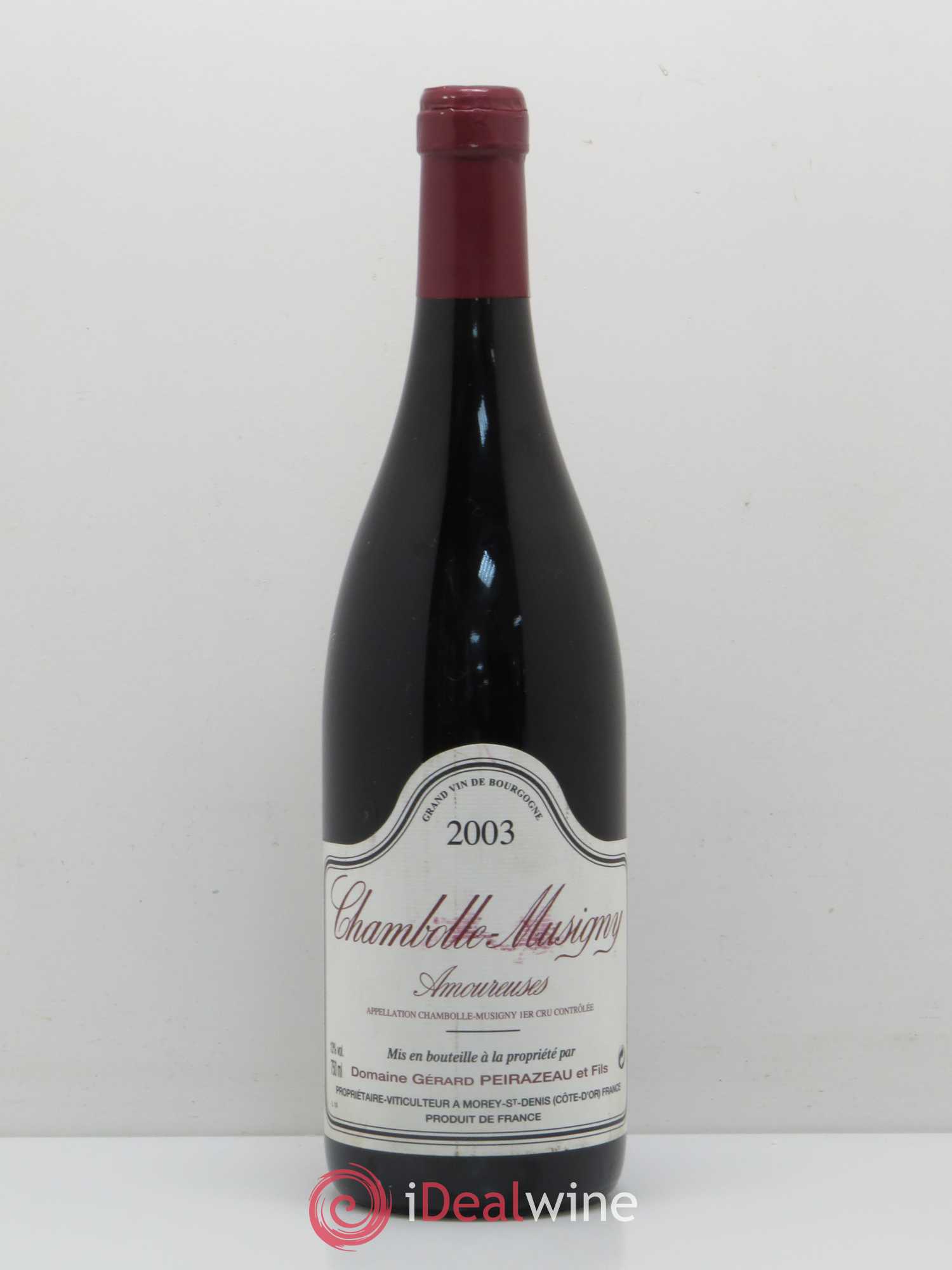 Chambolle-Musigny 1er Cru Les Amoureuses Peirazeau 2003 - Posten von 1 Flasche - 0