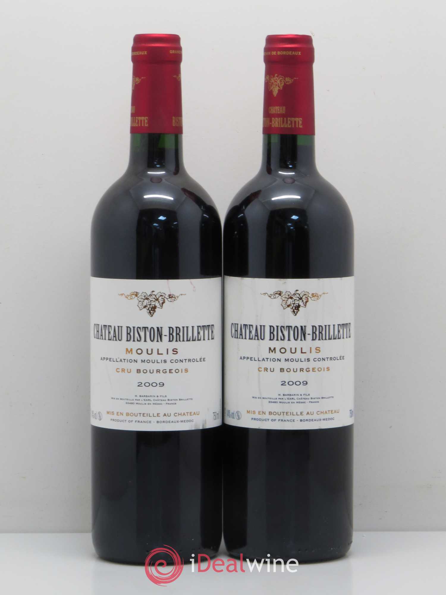 Château Biston Brillette 2009 - Lot de 2 bouteilles - 0