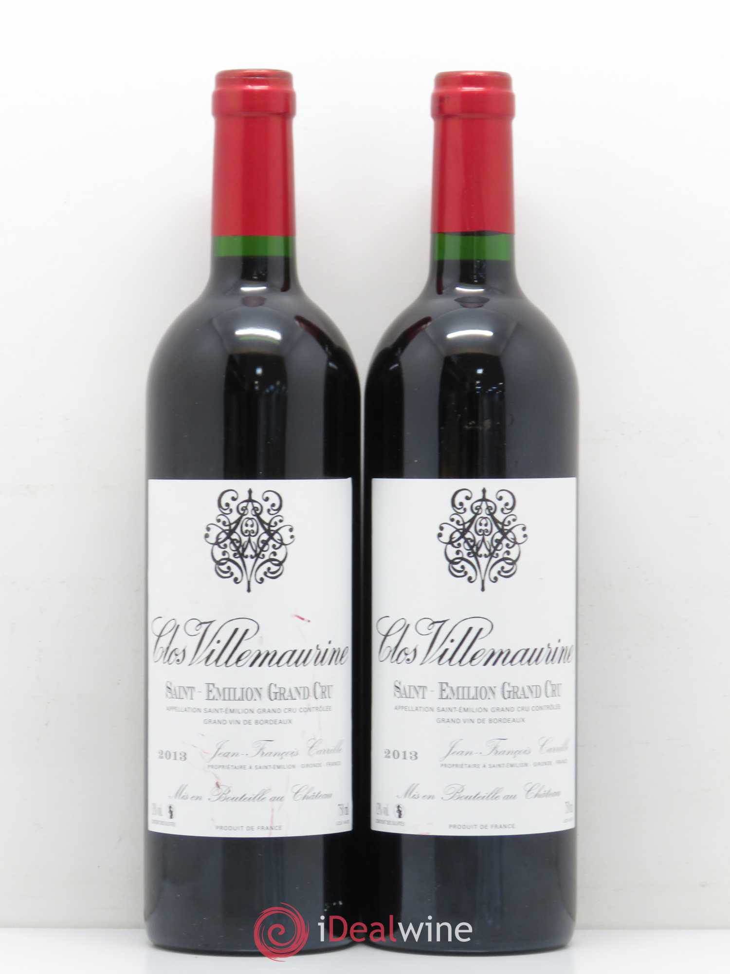 Saint-Émilion Clos Villemaurine (sans prix de réserve) 2013 - Posten von 2 Flaschen - 0
