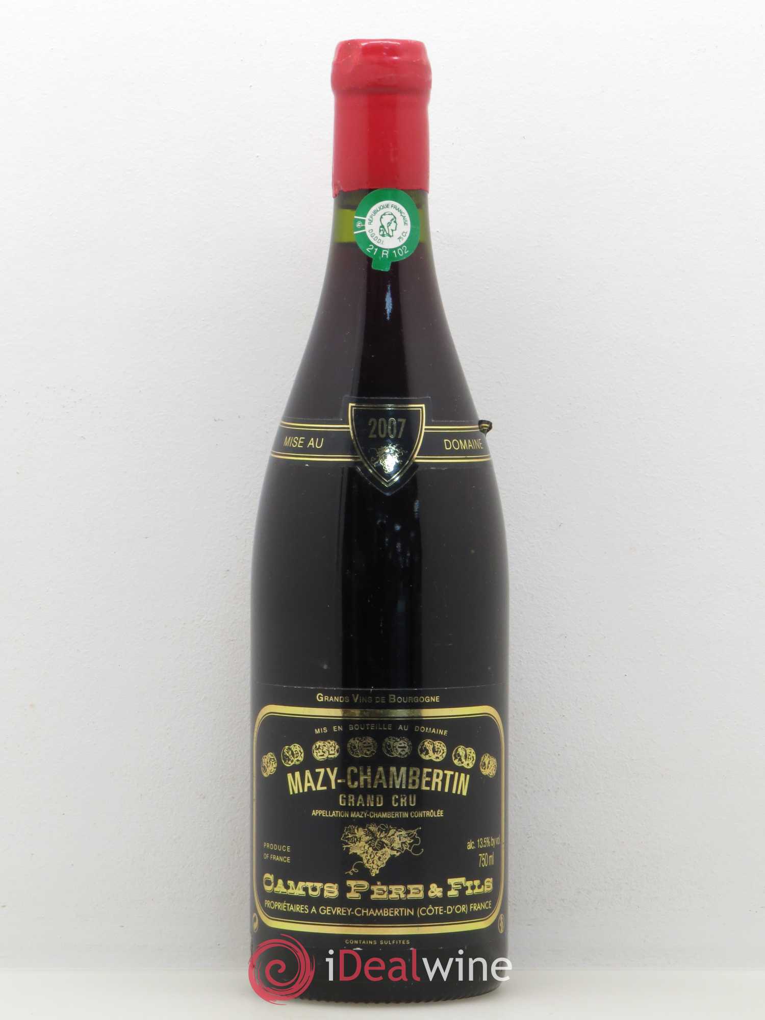 Mazis-Chambertin Grand Cru Camus Père et Fils (sans prix de réserve) 2007 - Posten von 1 Flasche - 0