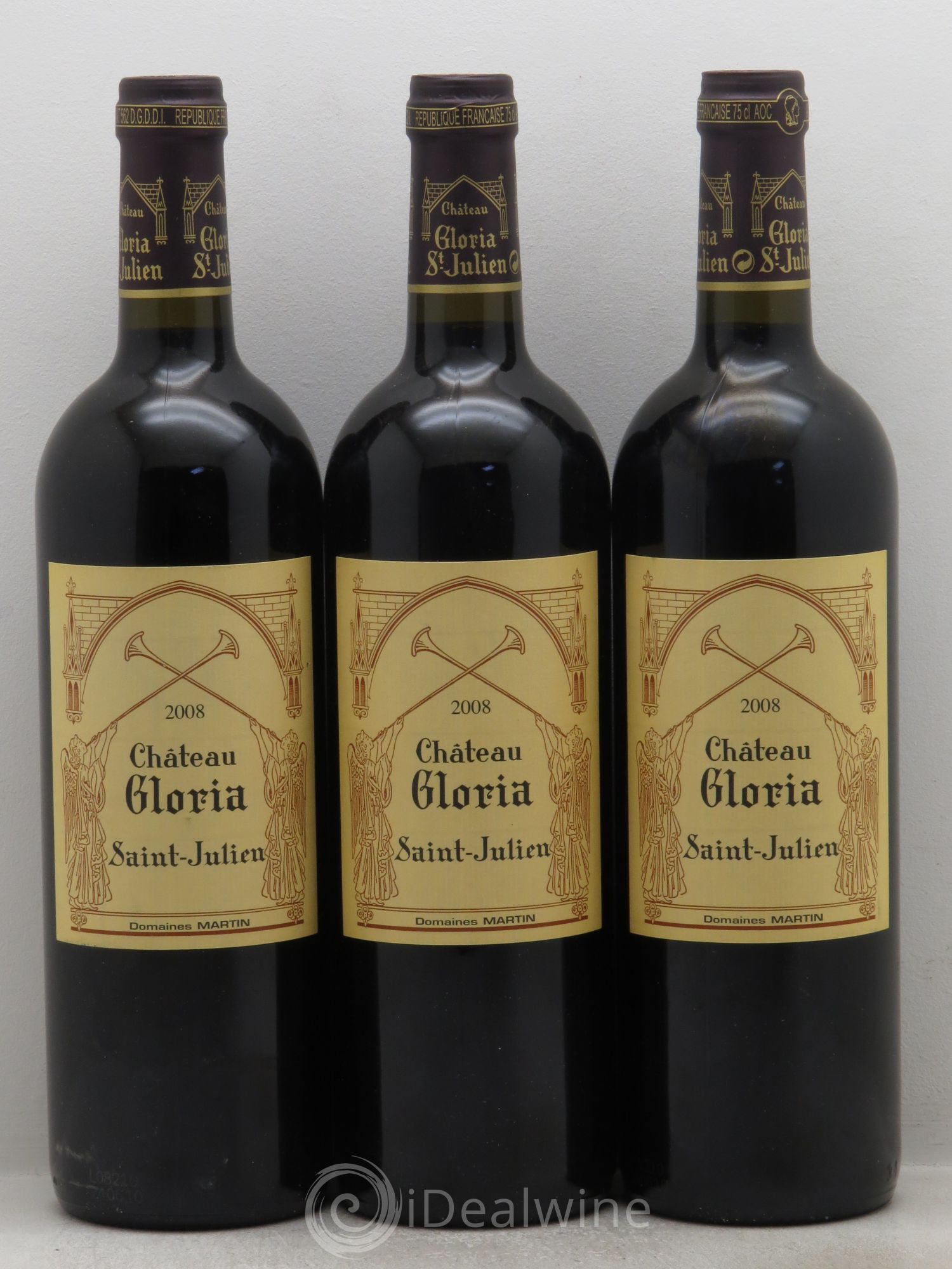 Château Gloria 2008 - Lot de 3 bouteilles - 0