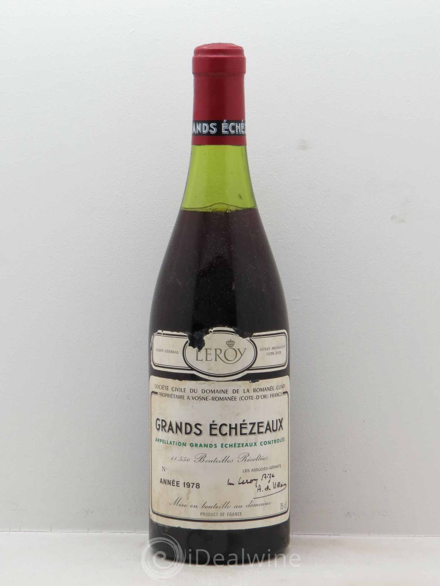 Grands-Echezeaux Grand Cru Domaine de la Romanée-Conti 1978 - Lot de 1 bouteille - 0
