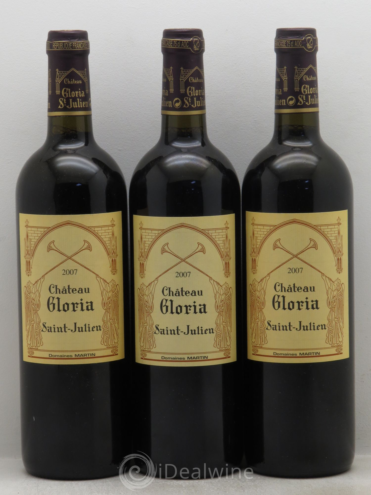 Château Gloria 2007 - Lot de 3 bouteilles - 0