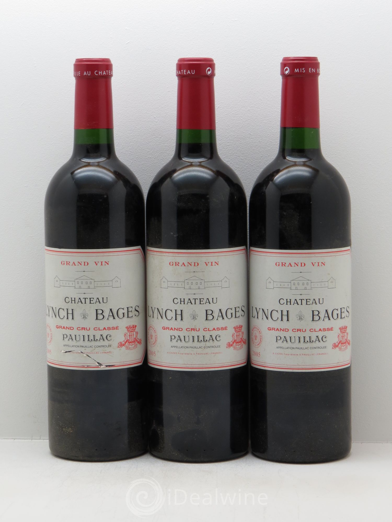 Château Lynch Bages 5ème Grand Cru Classé 2005 - Lot de 3 bouteilles - 0