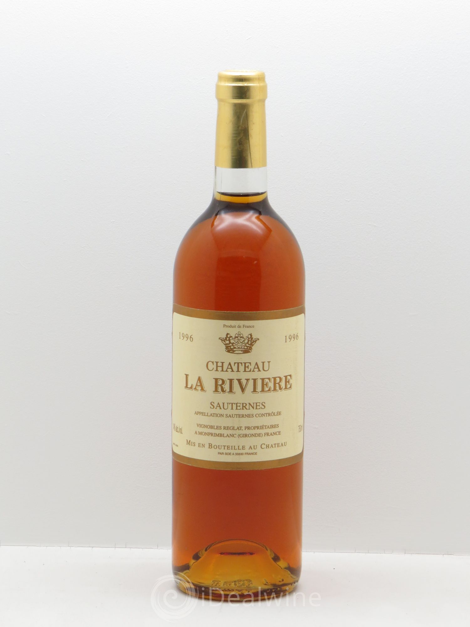 Sauternes Château la Rivière 1996 - Posten von 1 Flasche - 0